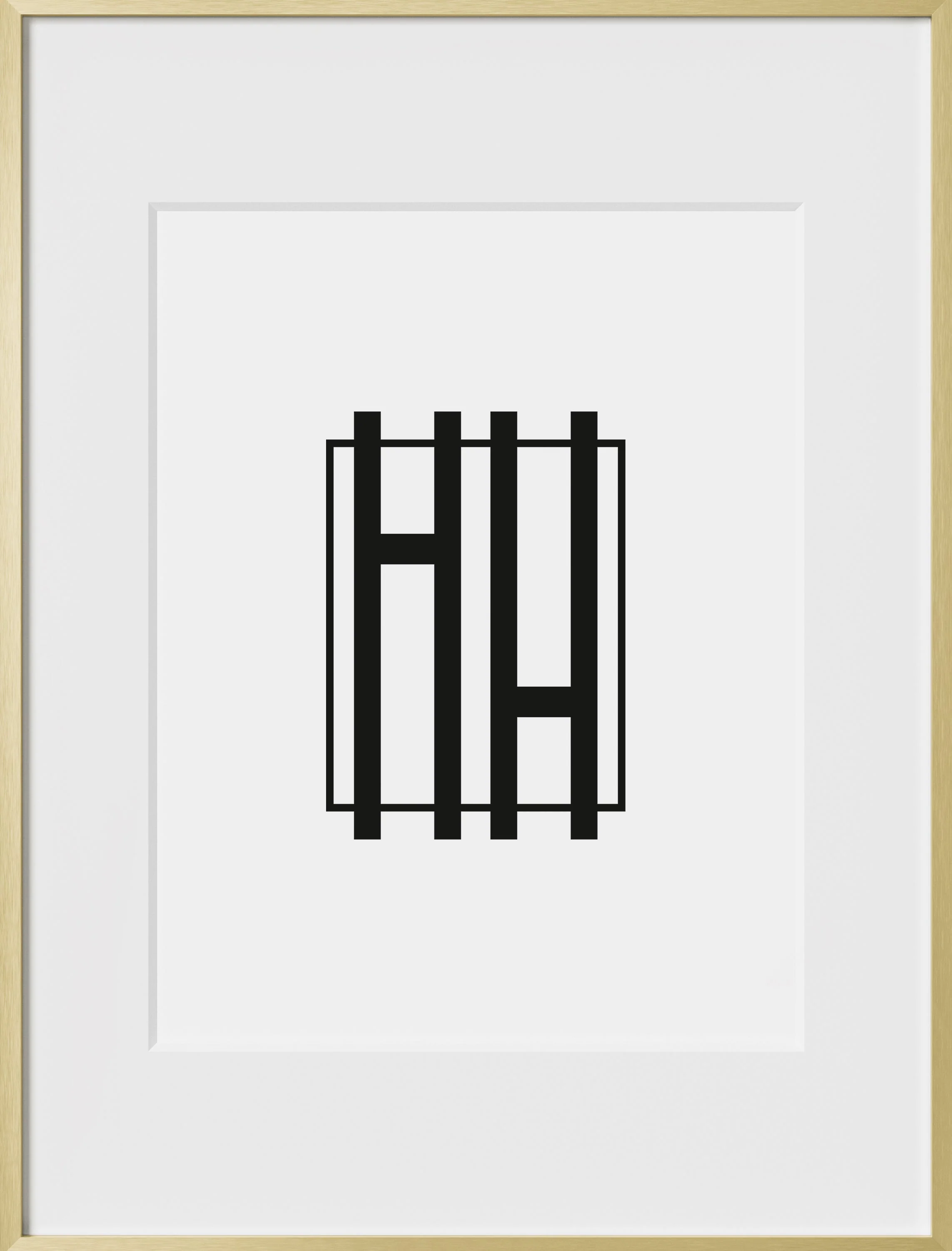 12x16, Gold Aluminum Glass Frame