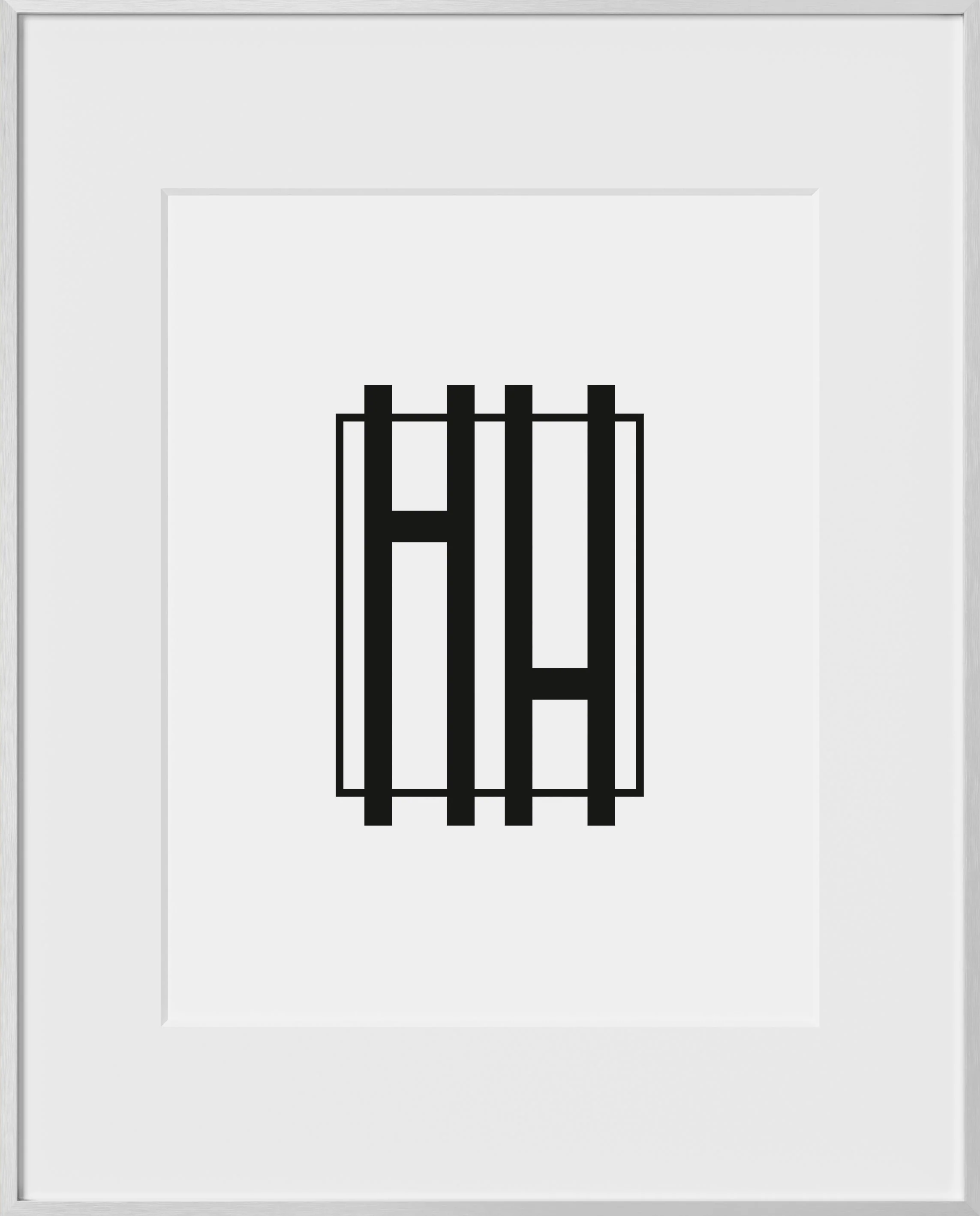 16x20, Silver Aluminum Glass Frame