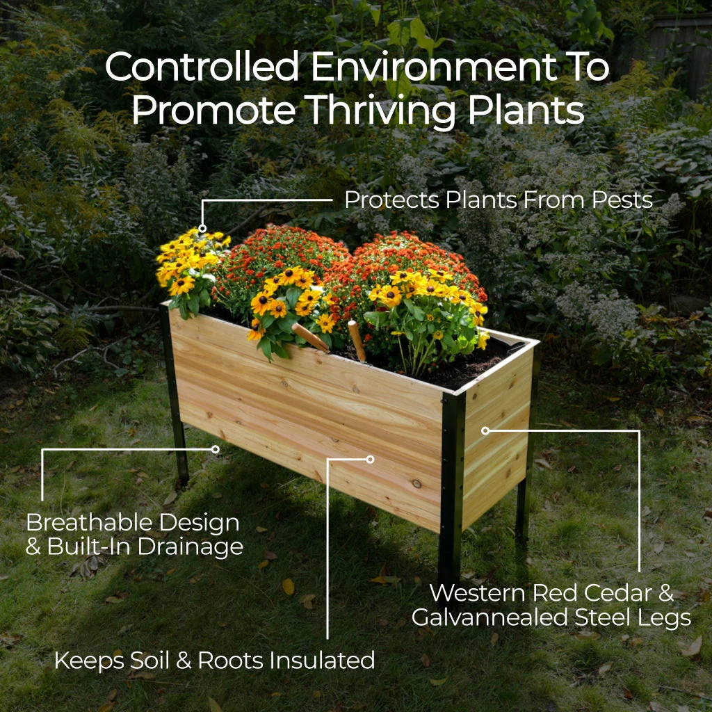 18" x 48" Planter Box - 24" TALL / Select Grade - Image 5