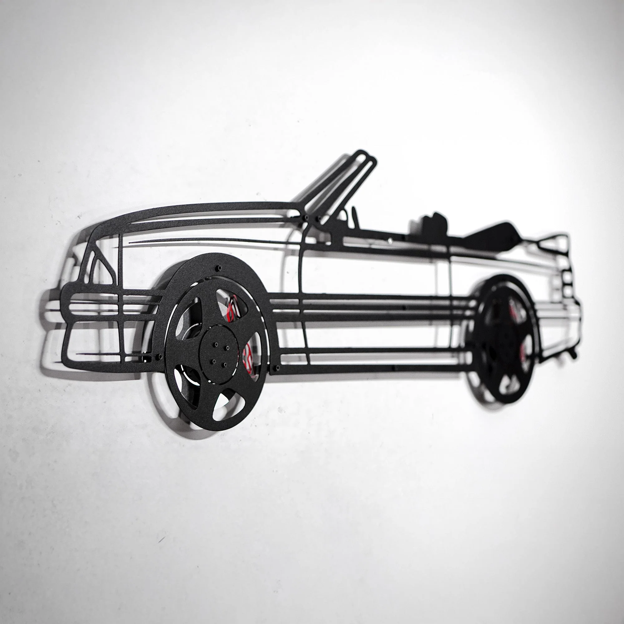 1993 Mustang GT Convertible Wall Art – Steel & Spinning Wheels-KAFMEKA002 - Image 2