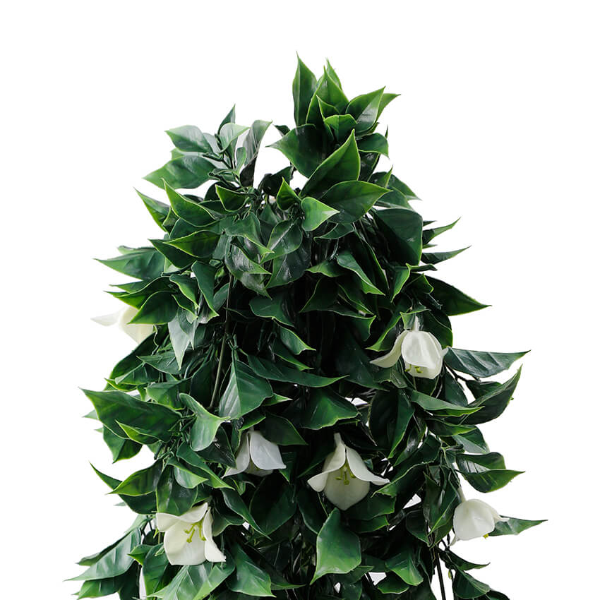 (5 Pieces) Hanging White Artificial Bougainvillea Plant UV Resistant 30" - Image 8