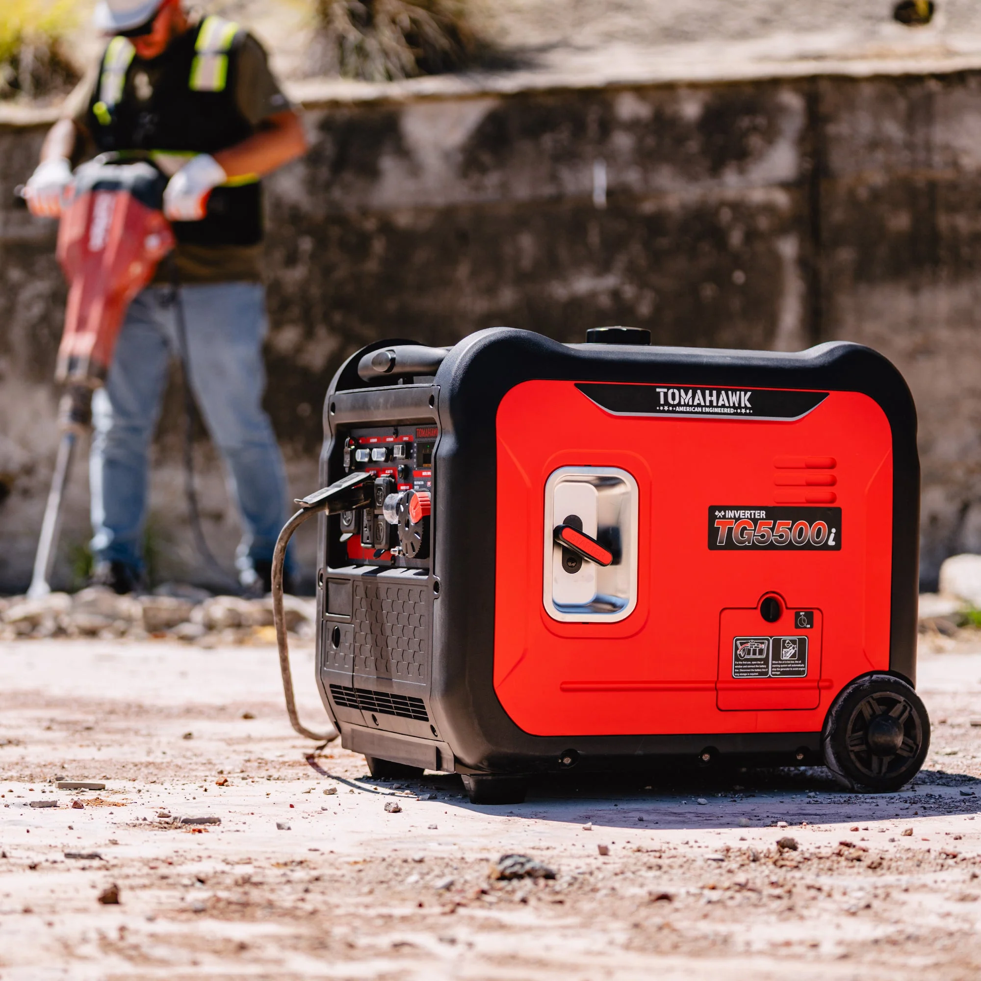 5500 Watt Inverter Generator Super Quiet Portable Gas Power Professional Use - Image 2