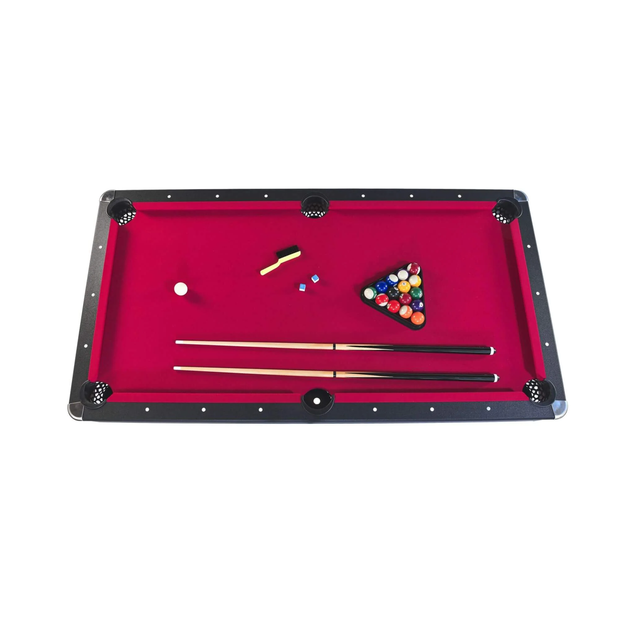 6FT Premium Wooden Multifunctional Pool Table With Table Tennis Top (SAK62741) - Image 11