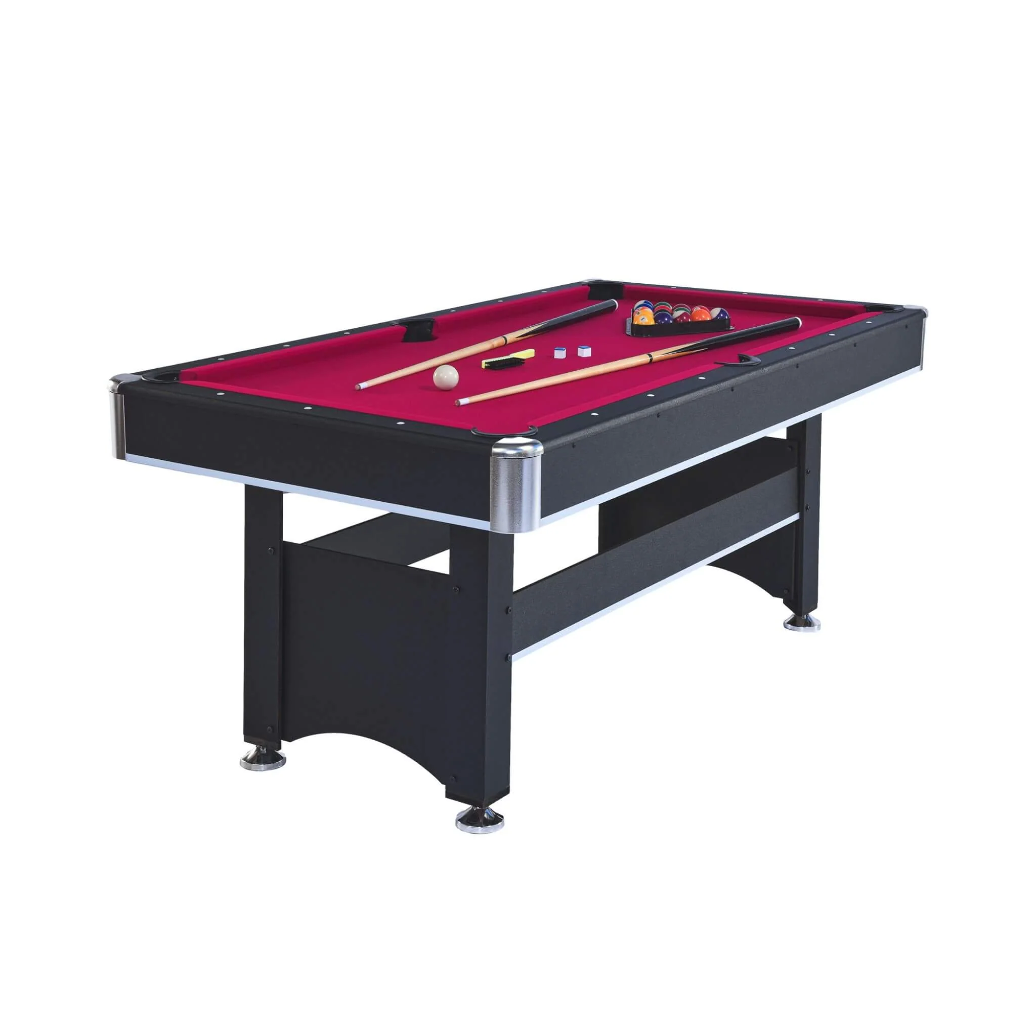 6FT Premium Wooden Multifunctional Pool Table With Table Tennis Top (SAK62741) - Image 12