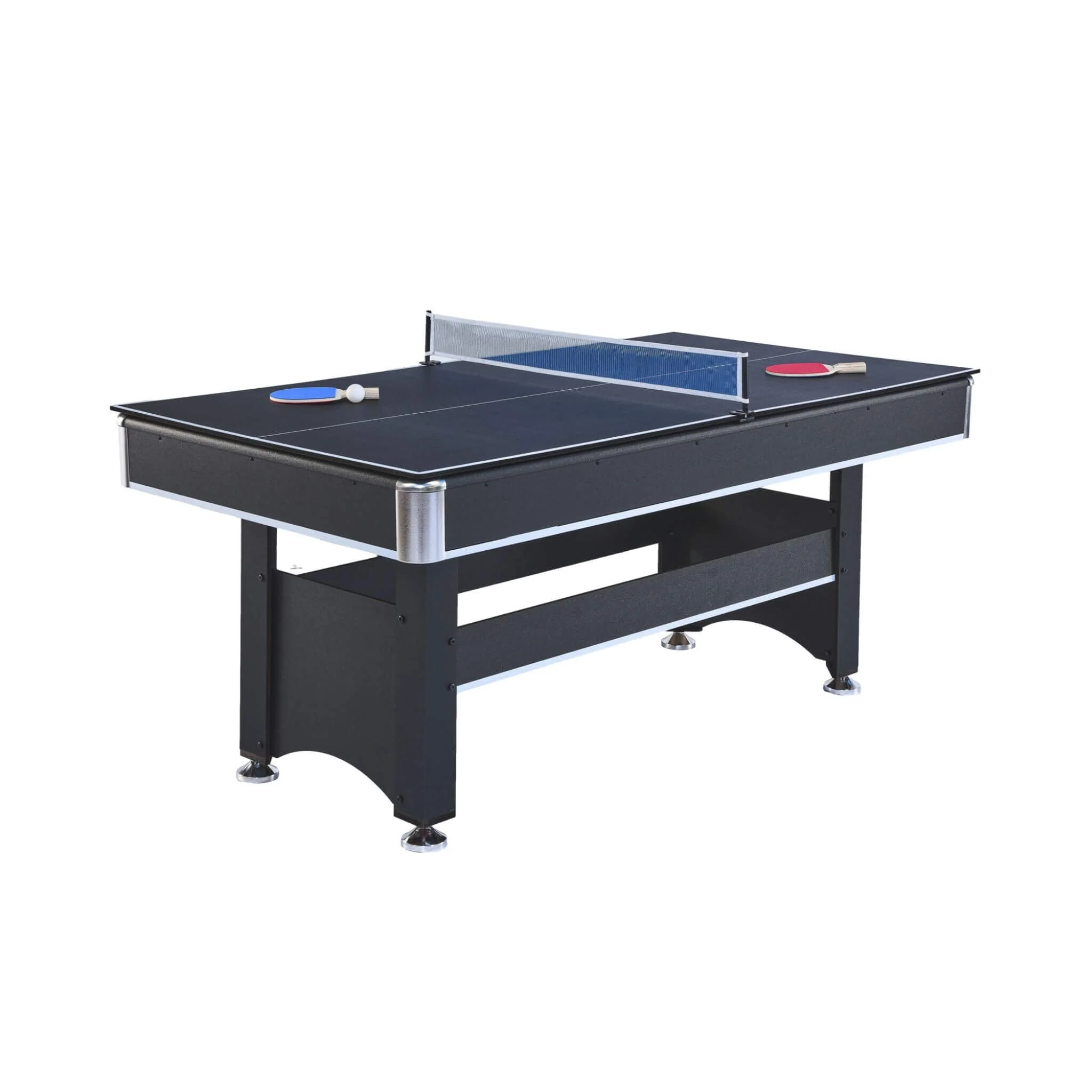 6FT Premium Wooden Multifunctional Pool Table With Table Tennis Top (SAK62741) - Image 15