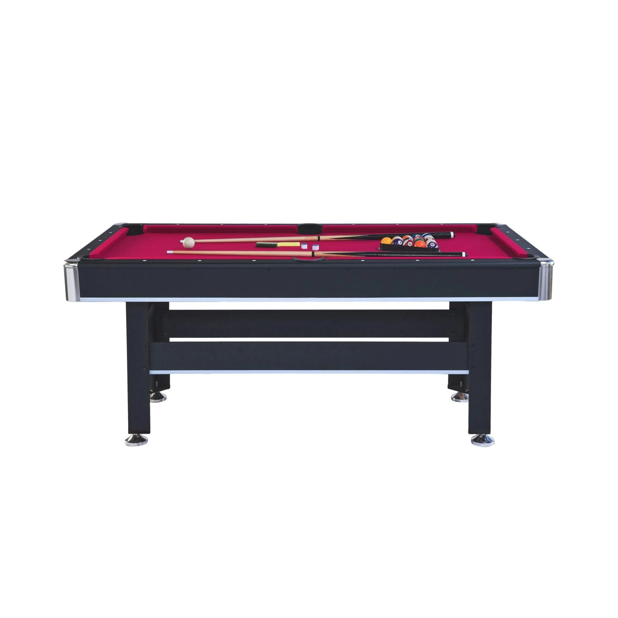 6FT Premium Wooden Multifunctional Pool Table With Table Tennis Top (SAK62741) - Image 6