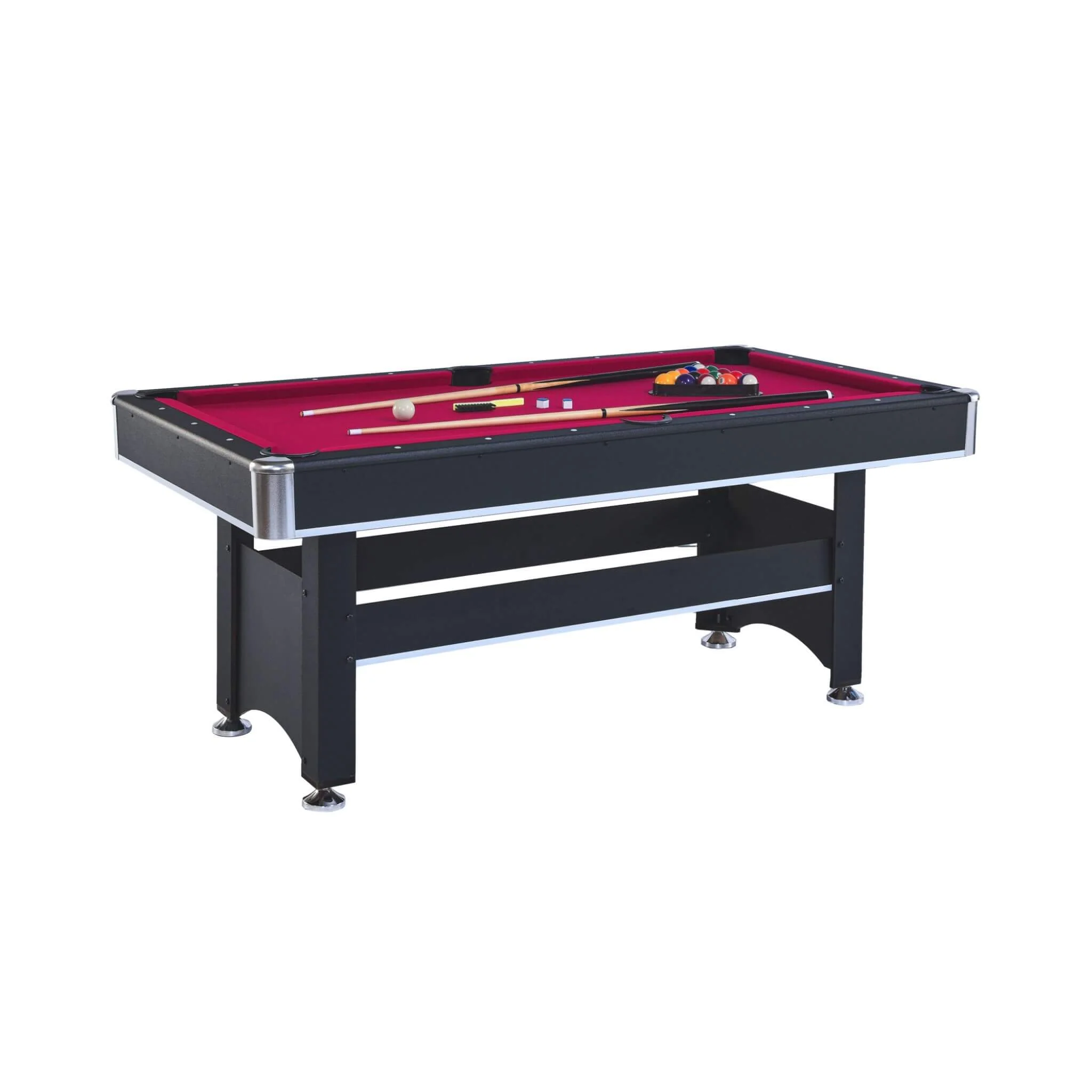 6FT Premium Wooden Multifunctional Pool Table With Table Tennis Top (SAK62741) - Image 8