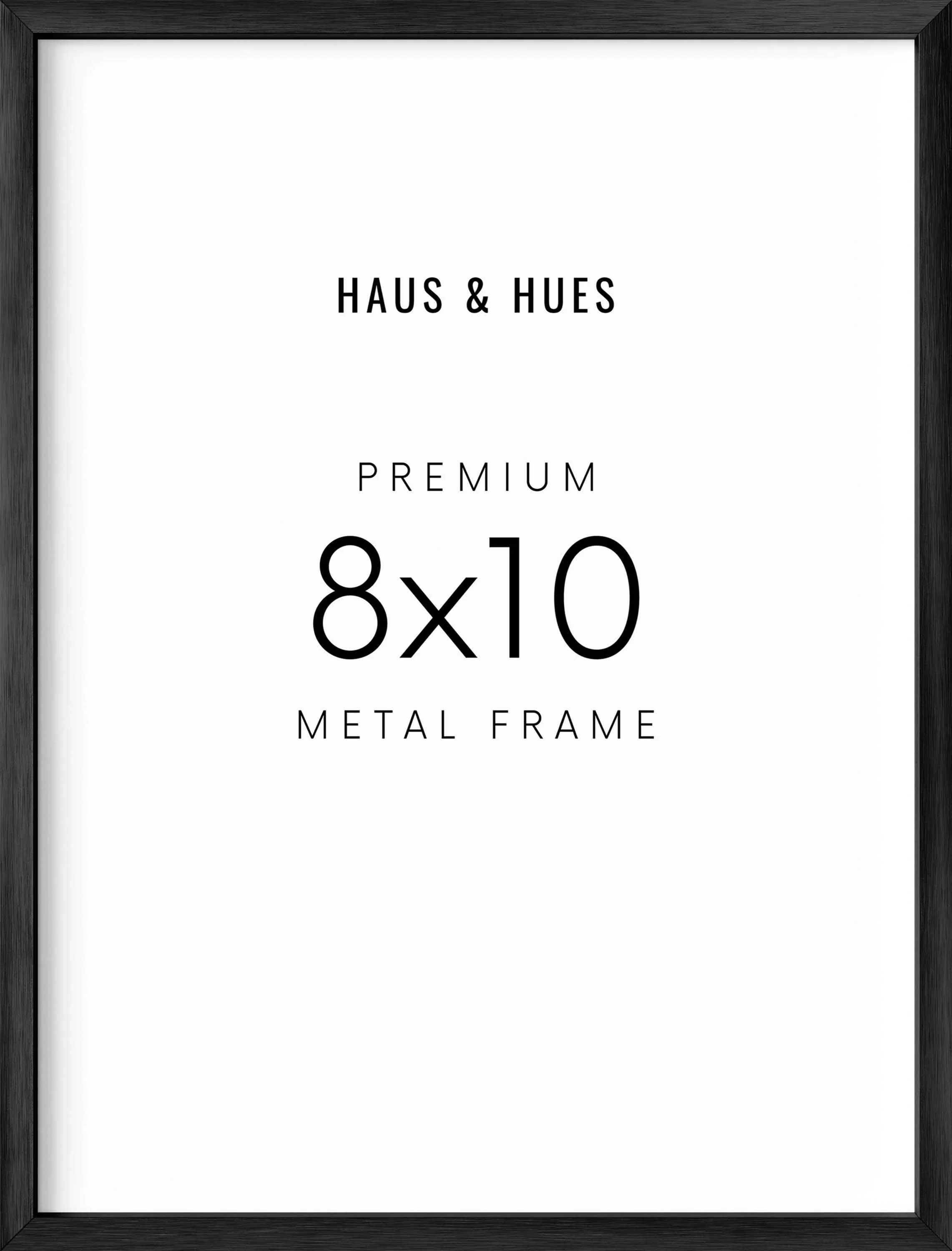 8x10, Black Aluminum Plexi Frame