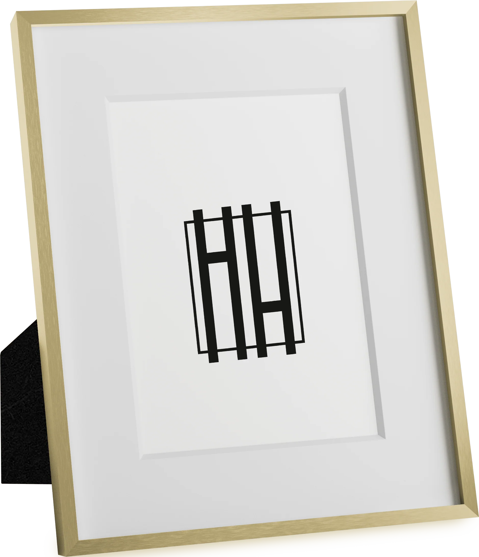 8x10, Gold Aluminum Glass Frame