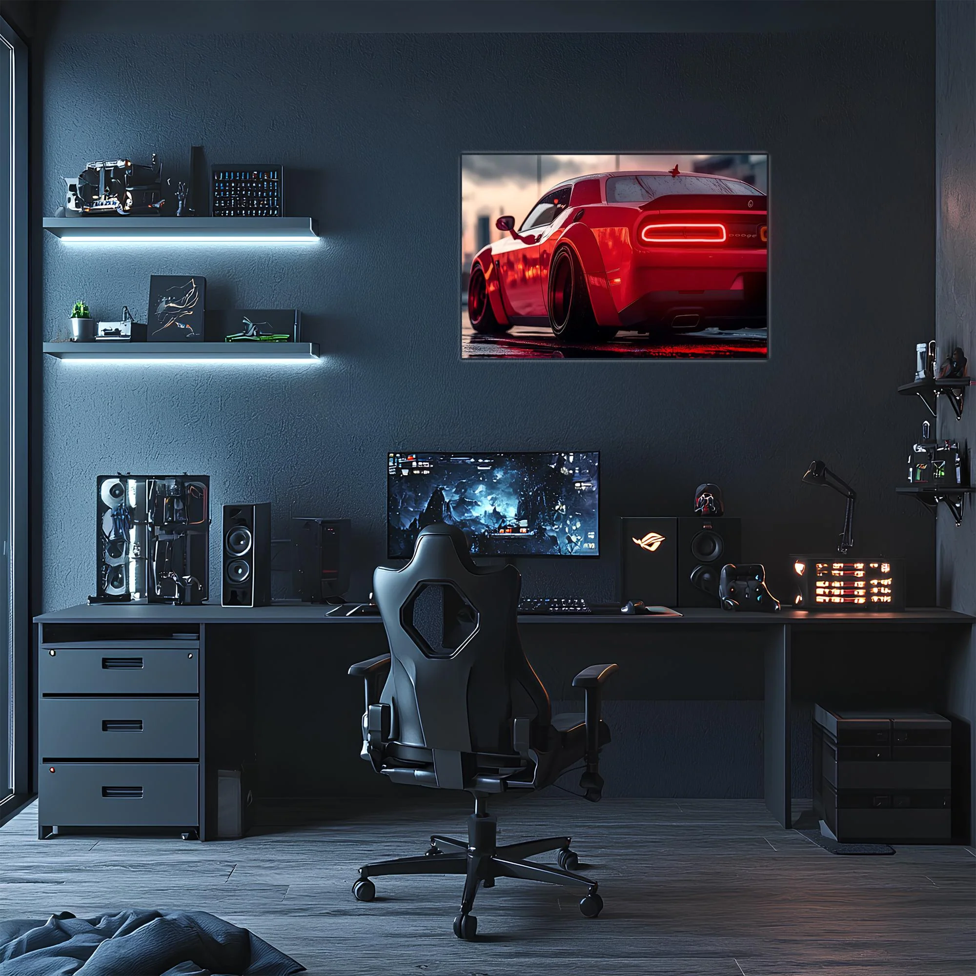 Acrylic UV‑Printed Car Poster with Integrated Neon LED Lighting - Image 4