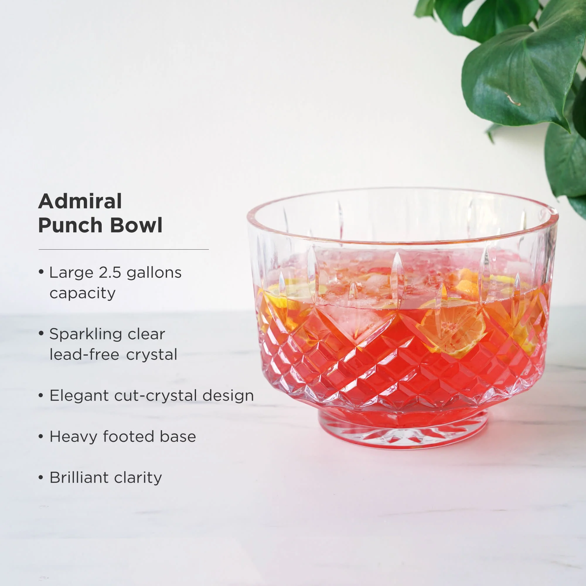 Admiral Crystal Punch Bowl - Image 5