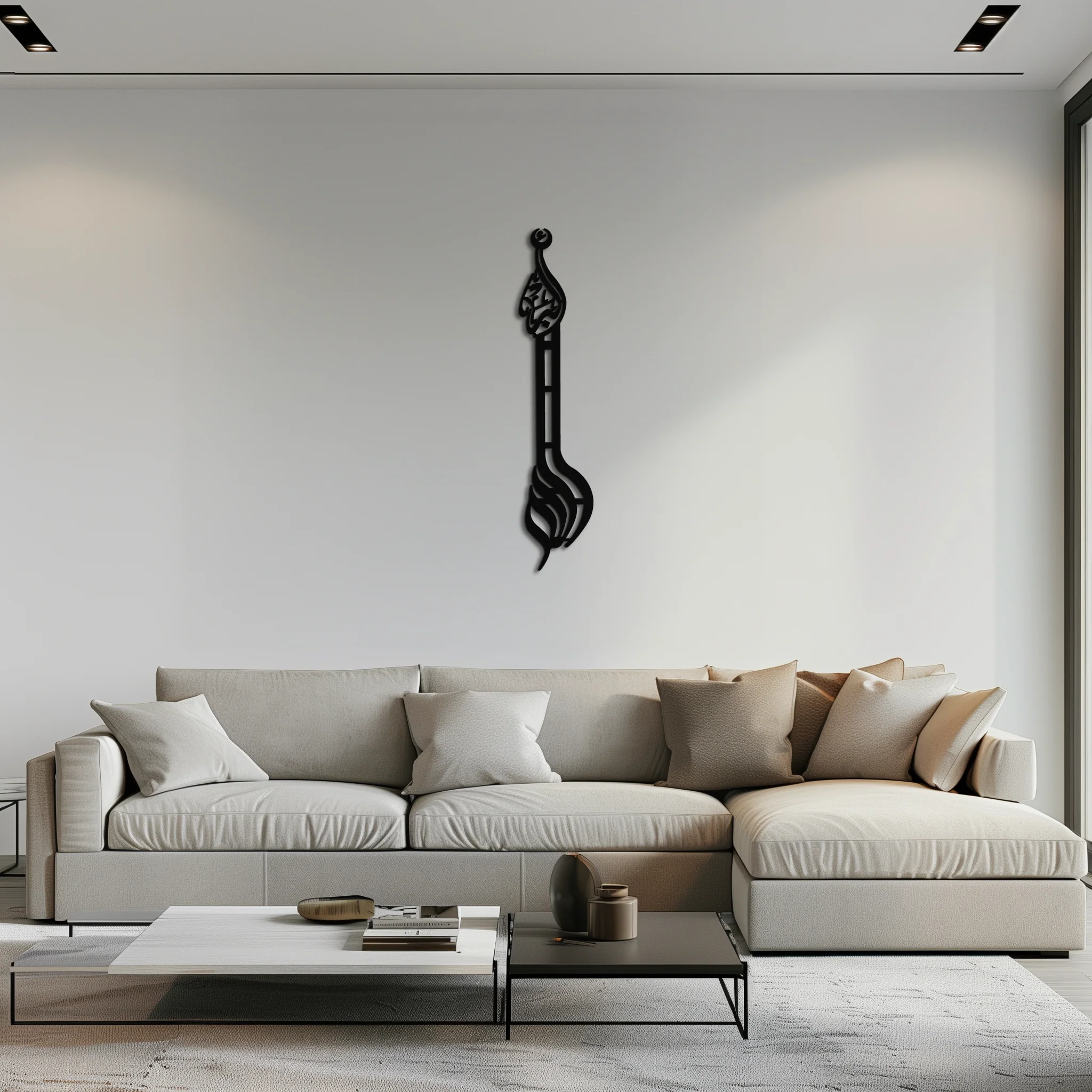 Allahu Akbar Metal Wall Art – Elegant Islamic Calligraphy Design - KAF242 - Image 5