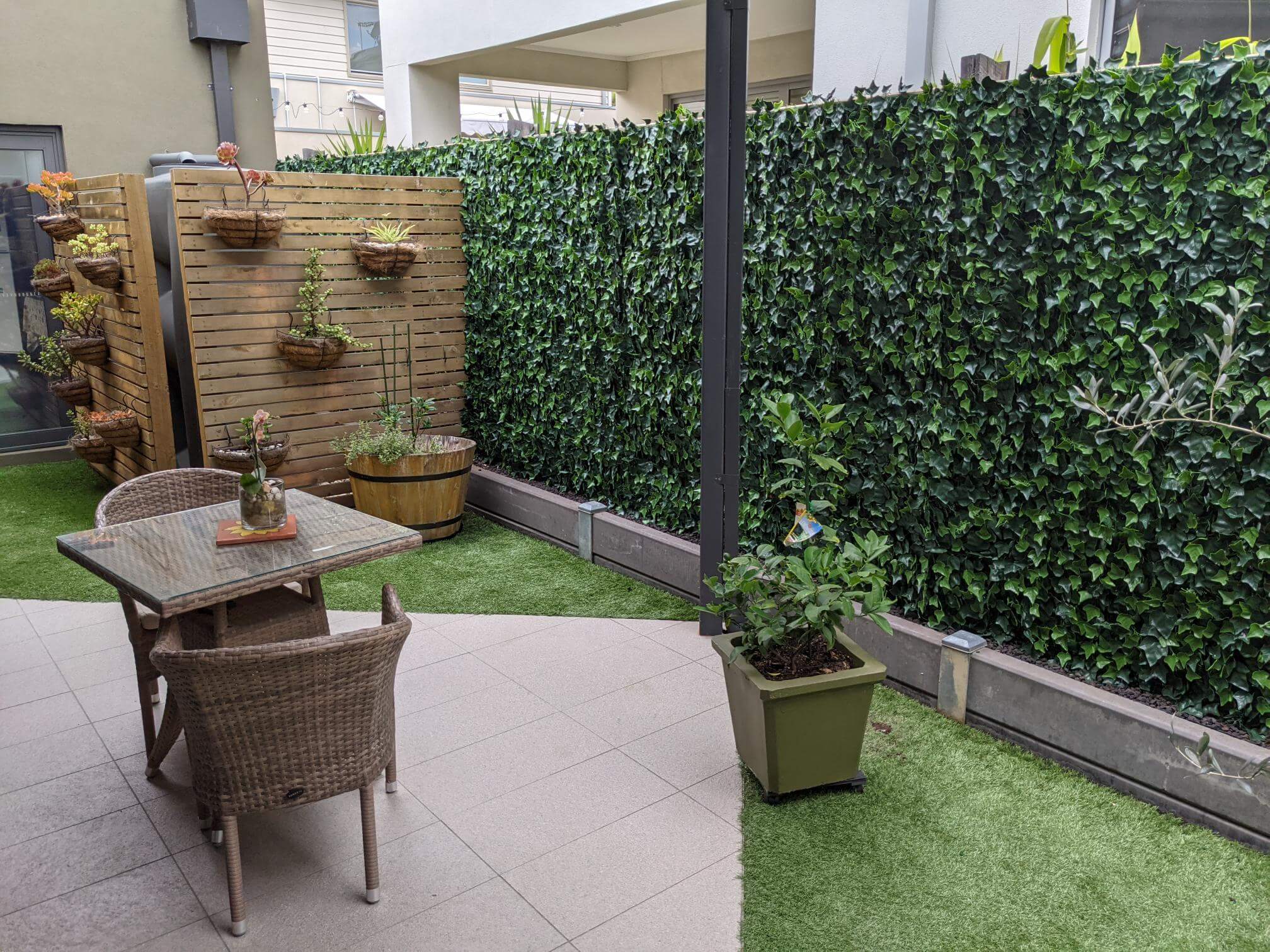 Artificial Boston Ivy Green Wall 40" x 40" 11SQ FT Commercial Grade UV Resistant - Image 8