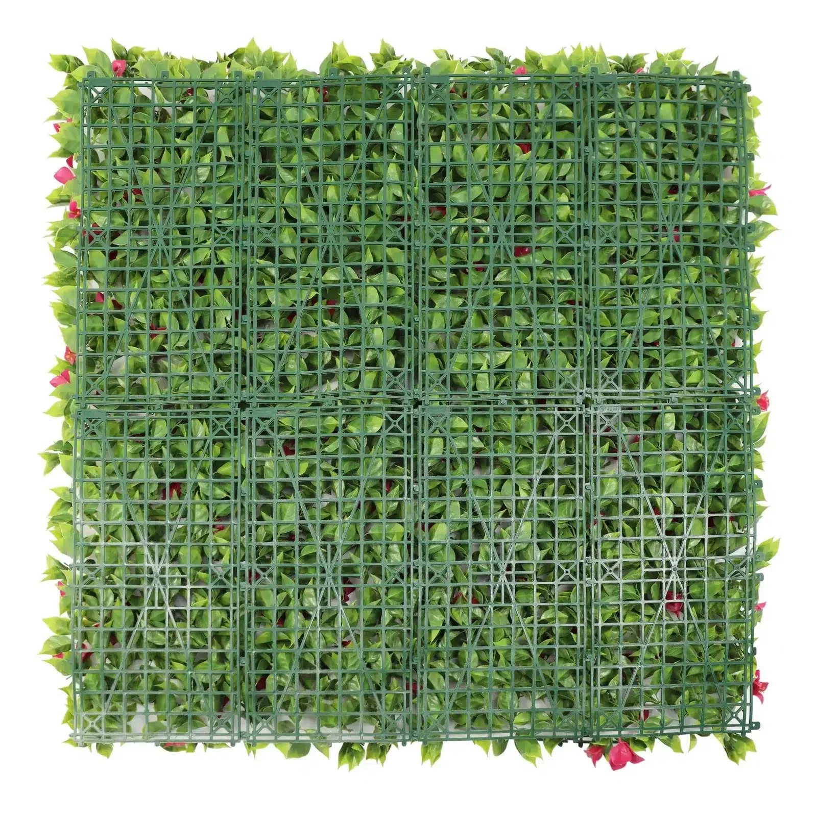 Artificial Flowering Pink Green Wall 40" x 40" 11SQ FT Commercial Grade UV Resistant - Image 5