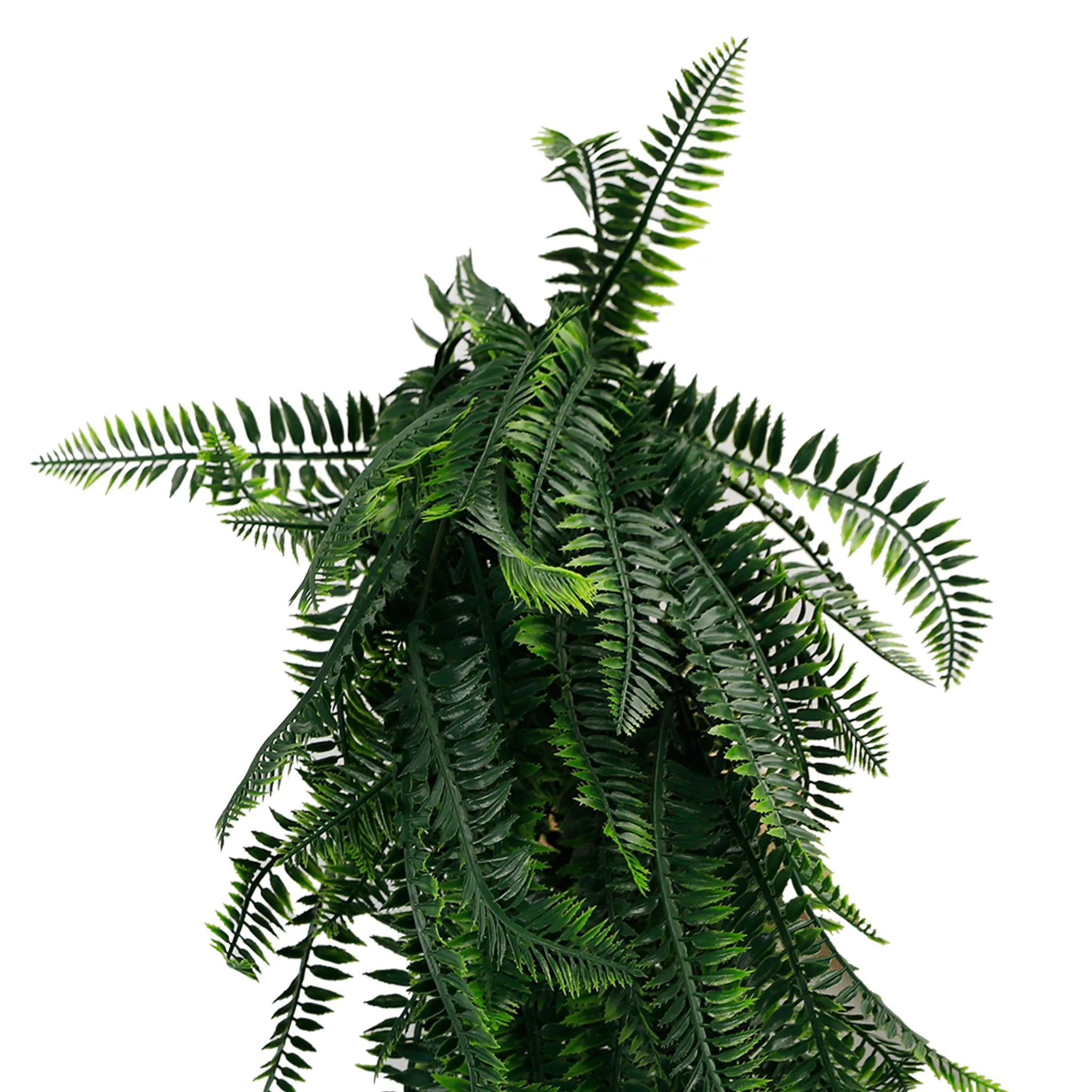 Artificial Hanging Dense Boston Fern Garland Bushes UV Resistant & Fire Rated | 10.6in x 33in (27cm x 84cm Each) - Image 3