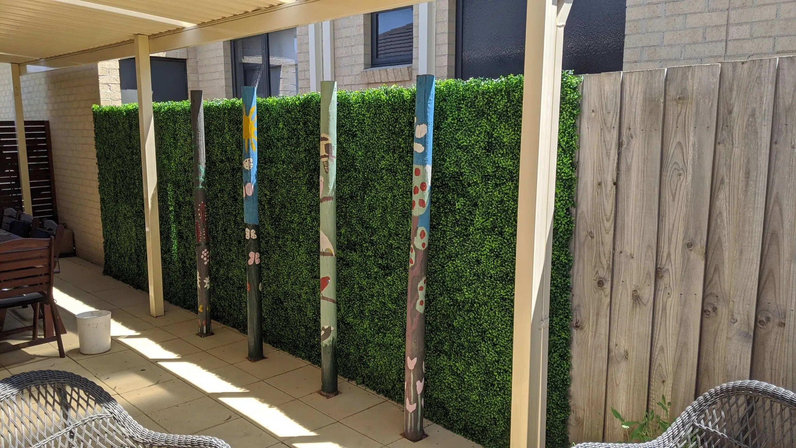 Artificial Mixed Boxwood Hedge Panel Wall 40" x 40" 11SQ FT Commercial Grade UV Resistant - Image 5