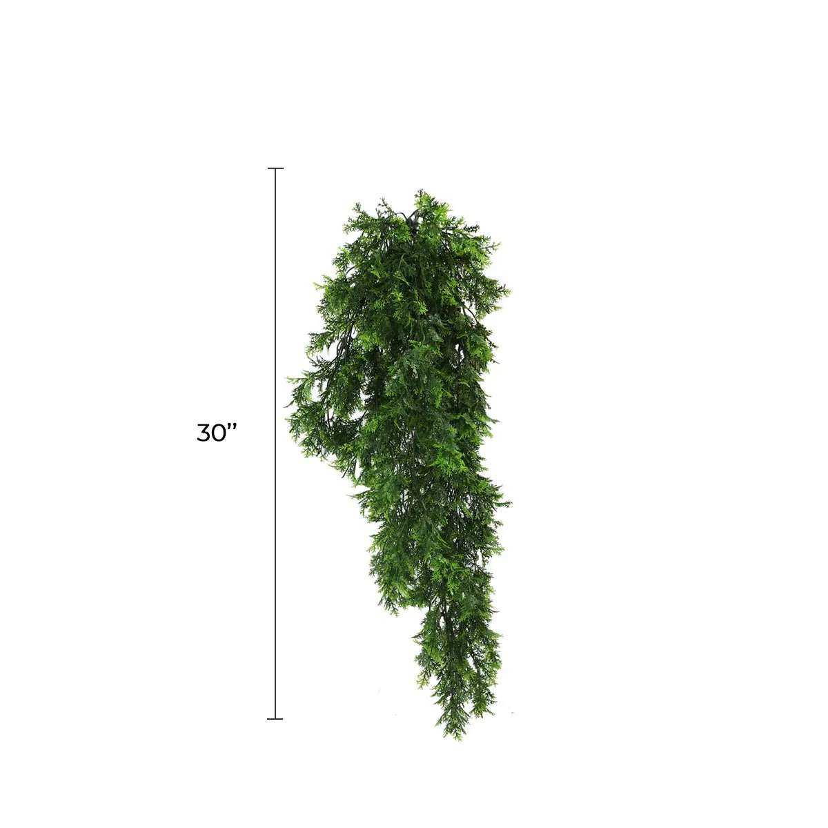 Artificial Mossy Hanging Cedar Vine Garland – UV Resistant & Fire Rated (8.6in x 30in | 22cm x 76cm) - Image 2