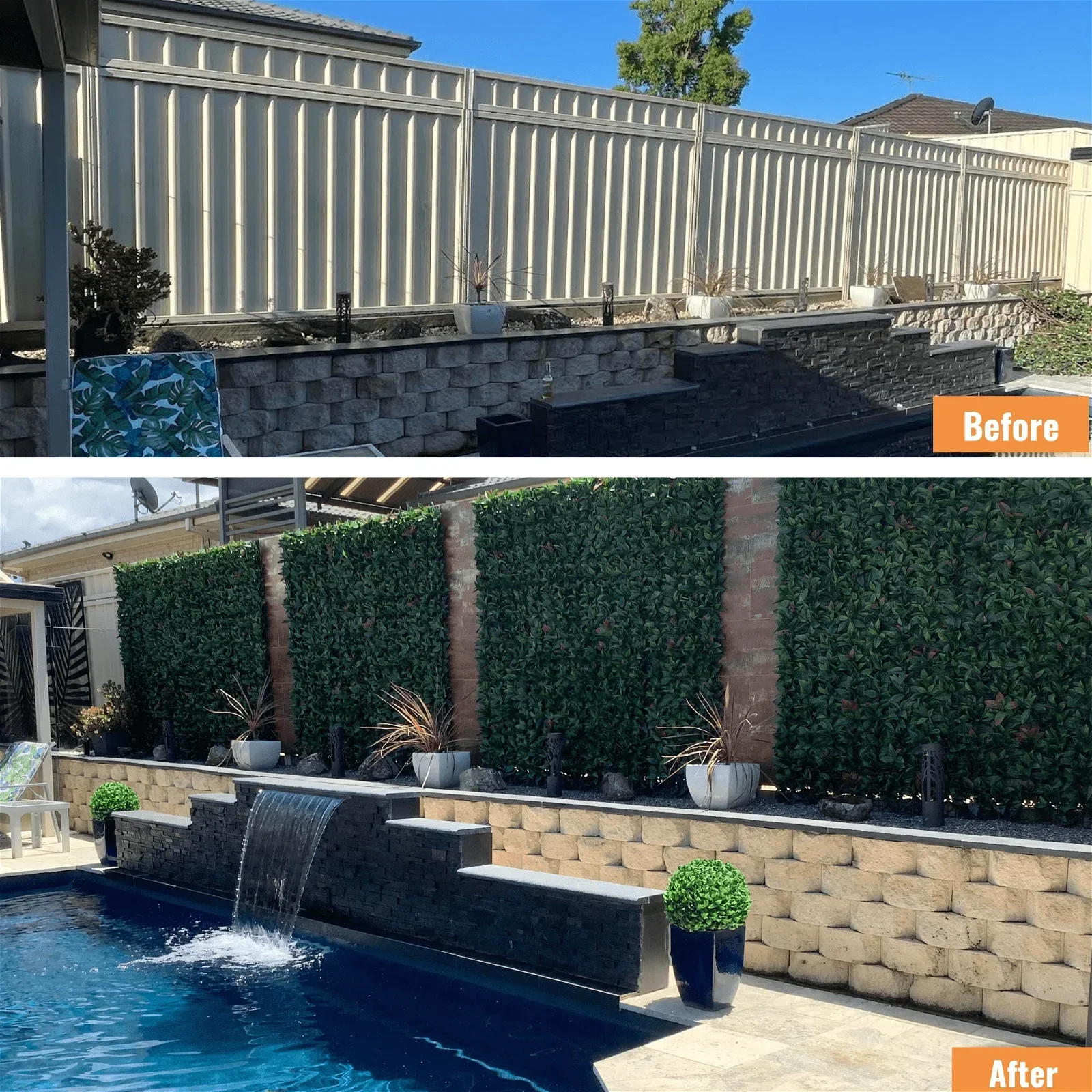 Artificial Photinia Hedge Panel Wall 40" x 40" 11SQ FT Commercial Grade UV Resistant - Image 6