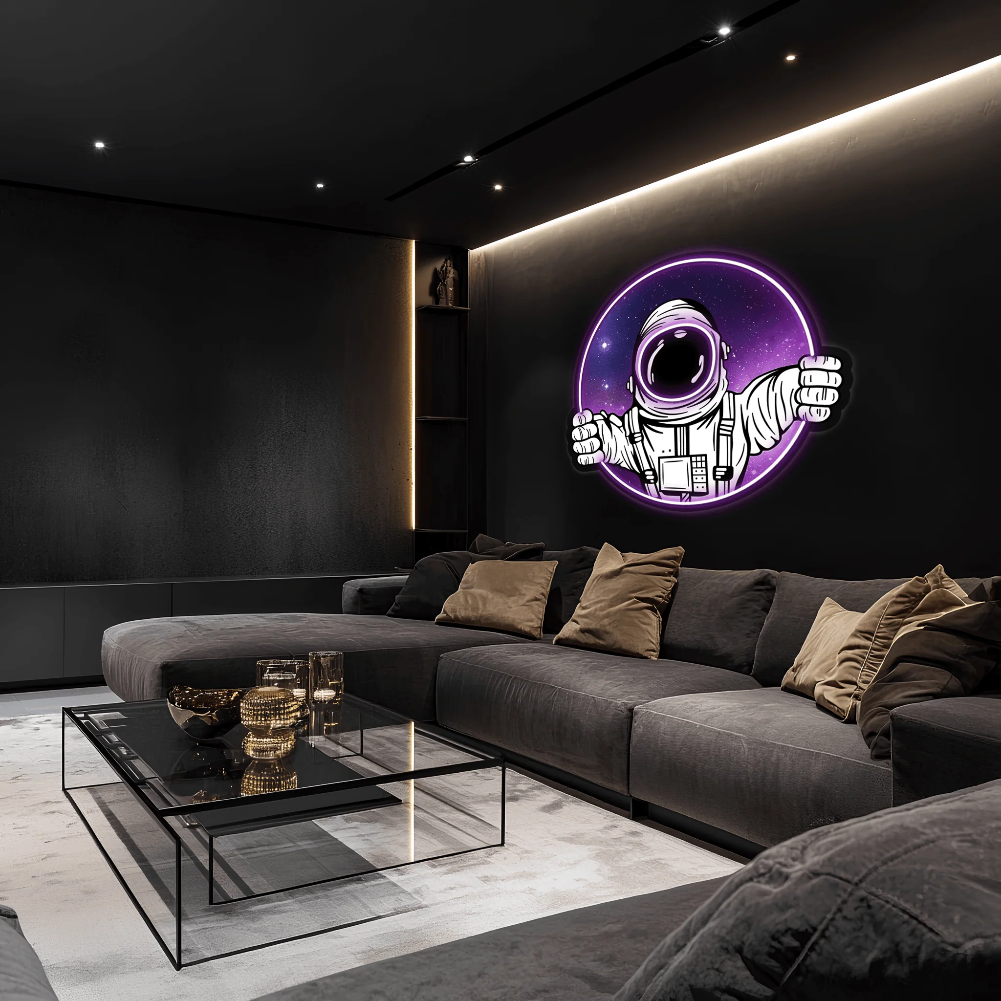 Astranaut Neon Sign, Uv Print Neon, Astranaut Wall Decor, Uv Print Neon Sign - Image 3