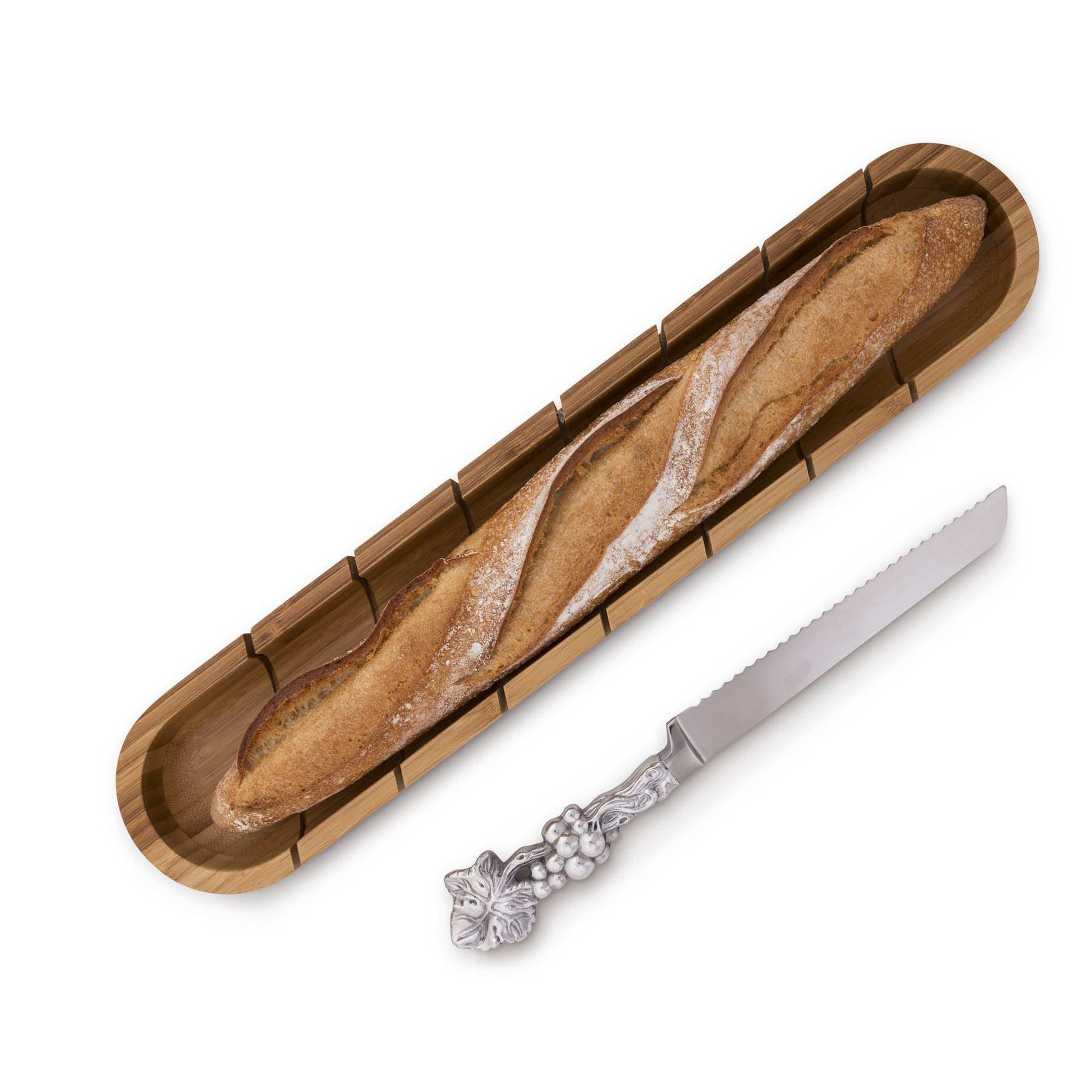 Baguette Board with Grape Bread Knife - Image 5