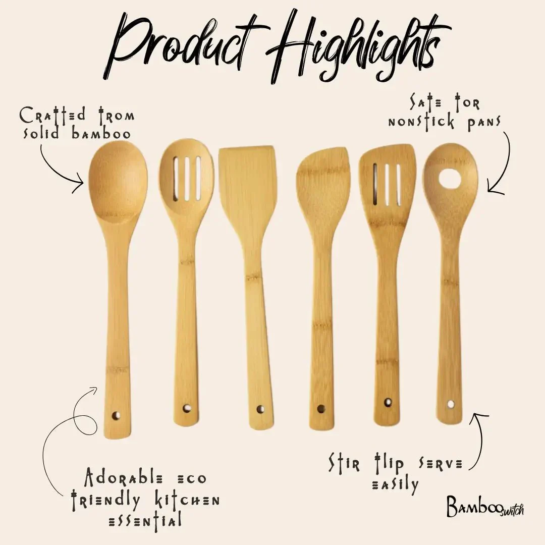 Bamboo Slanted Spatula - Image 5
