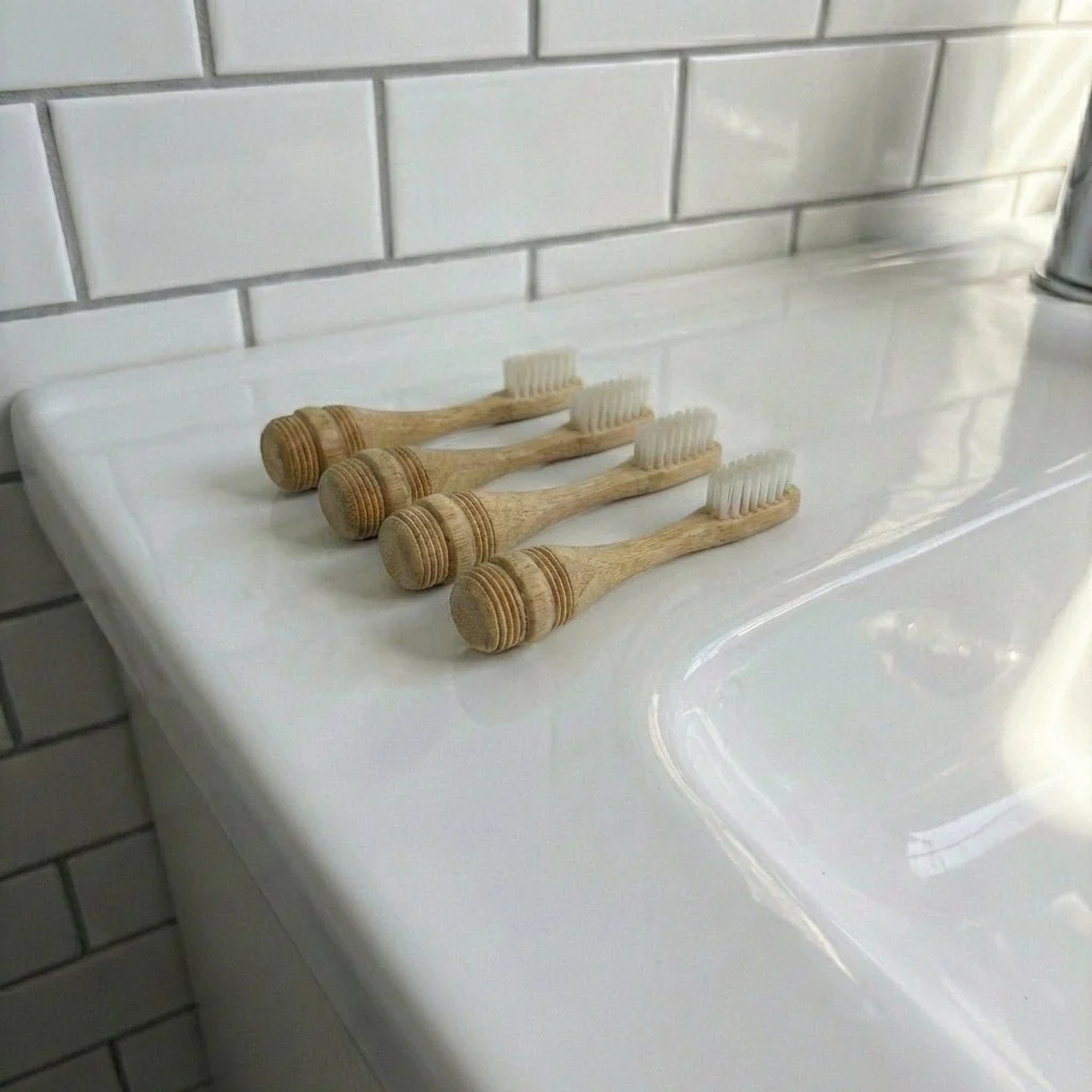 Bamboo Travel Toothbrush Replacement Heads - Image 2