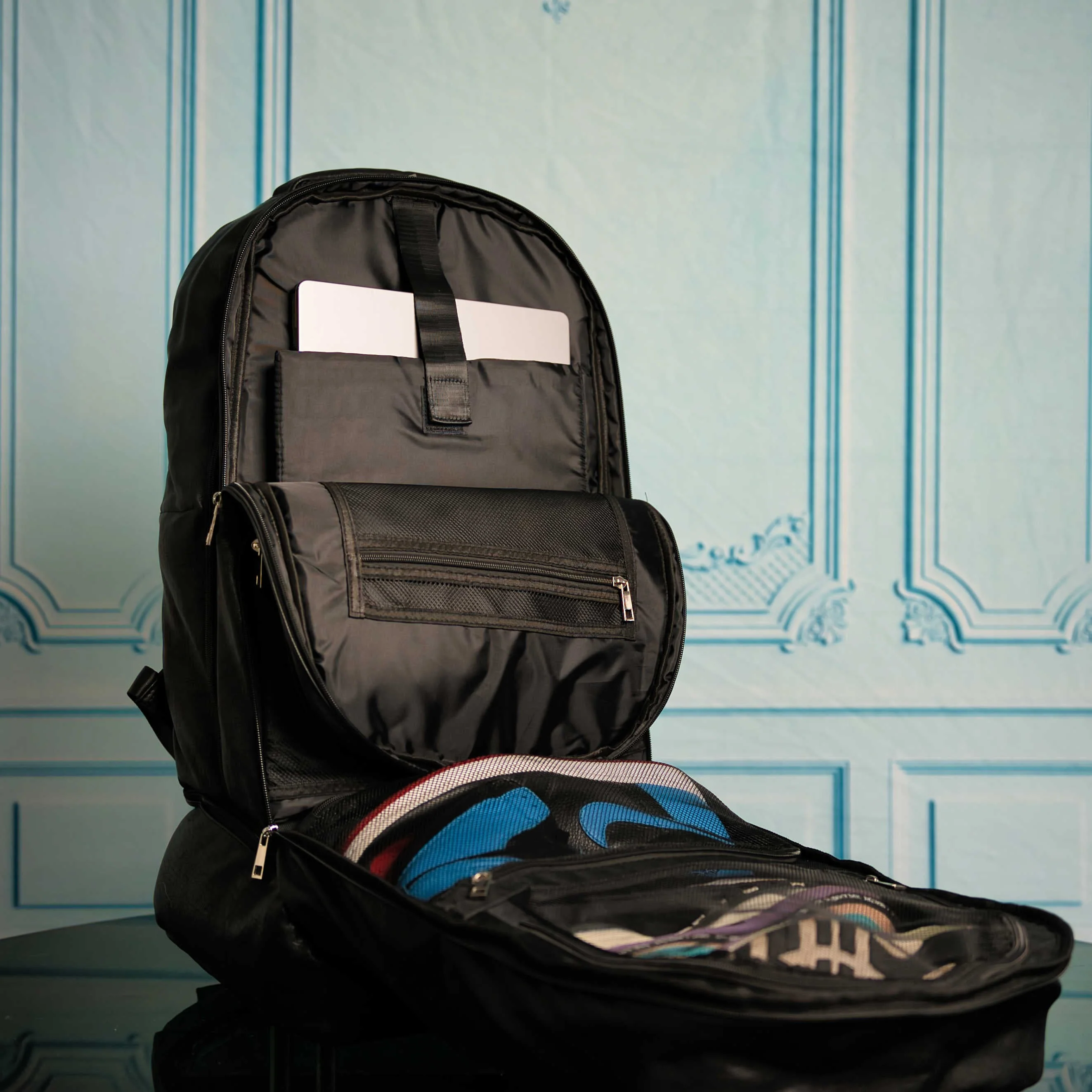 Black Leather Patented Carry On Backpack (Only 300 Made) - Image 12