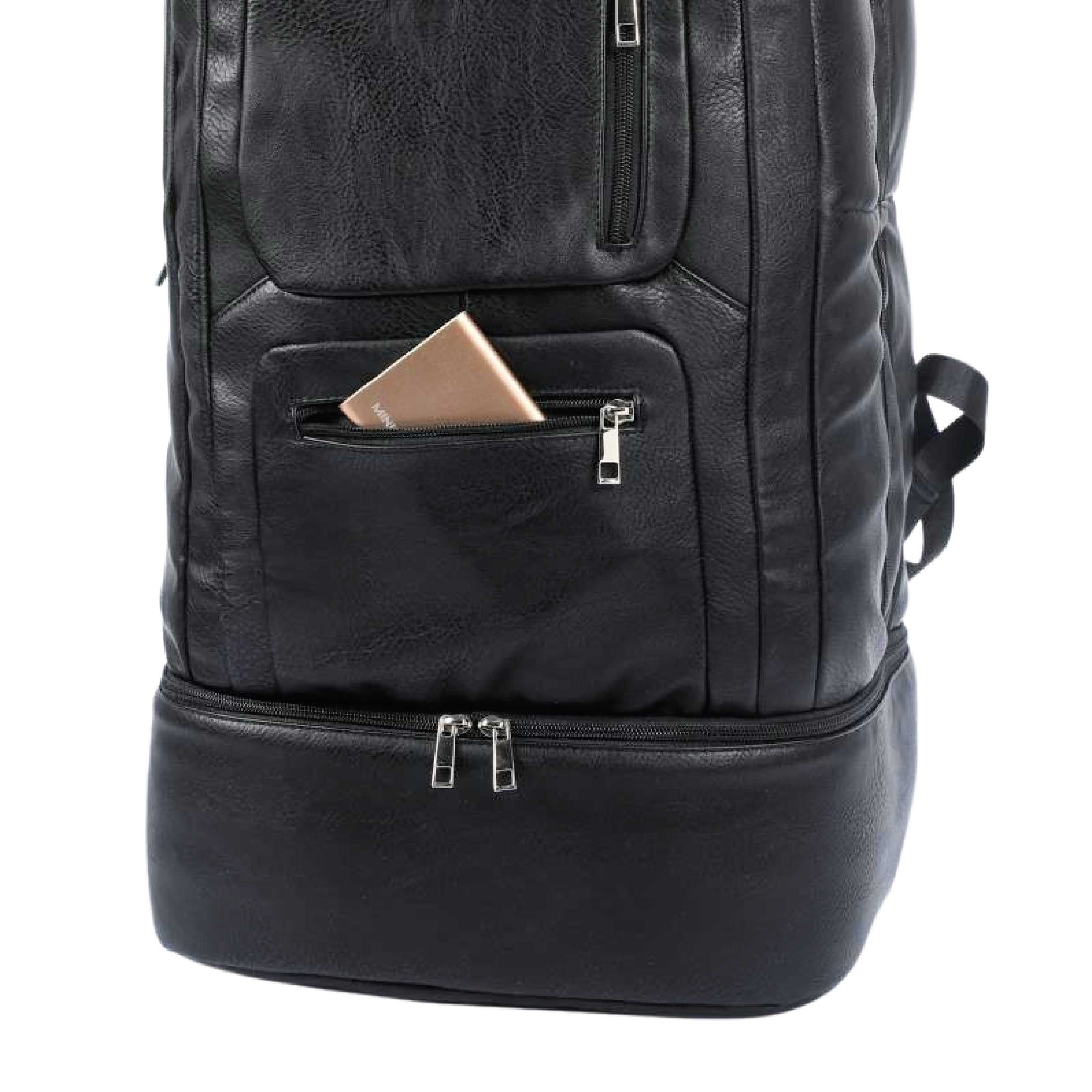 Black Leather Patented Carry On Backpack (Only 300 Made) - Image 16