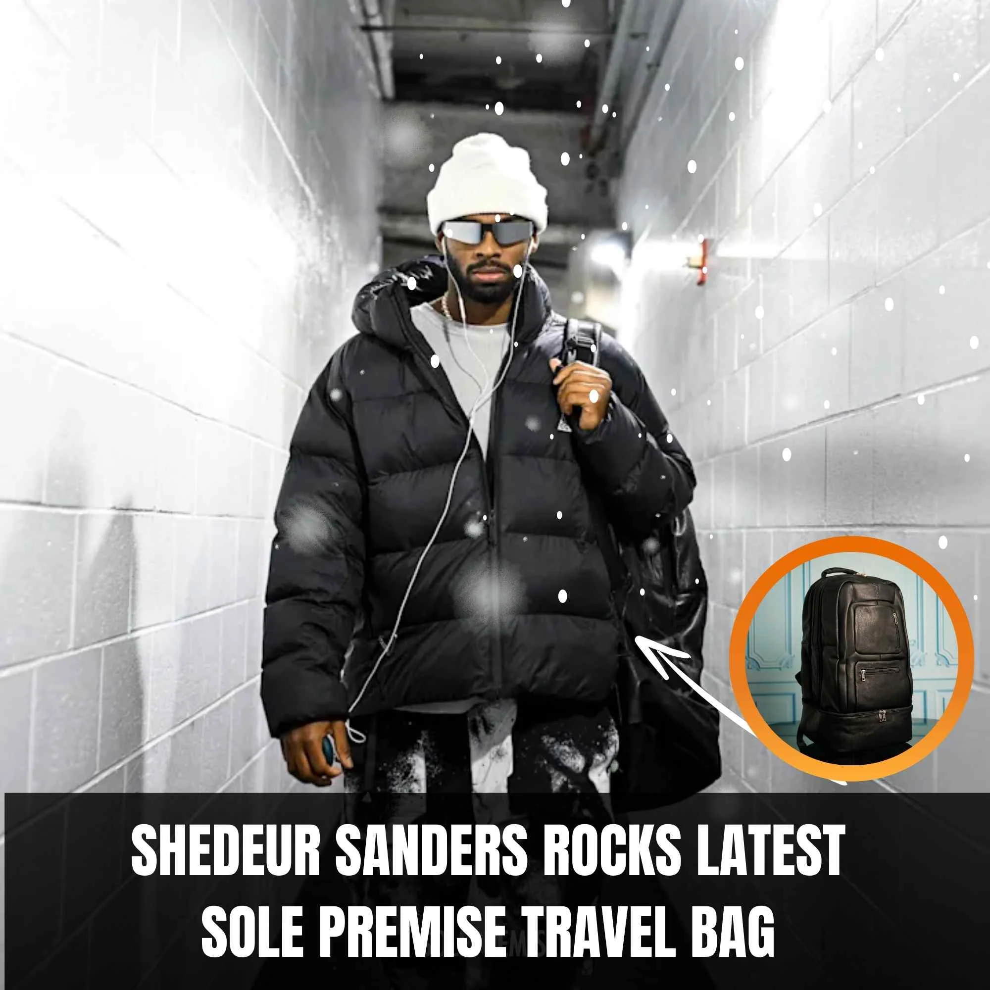 Black Leather Patented Carry-on Bag (XL Design) (Only 300 Made) - Image 2