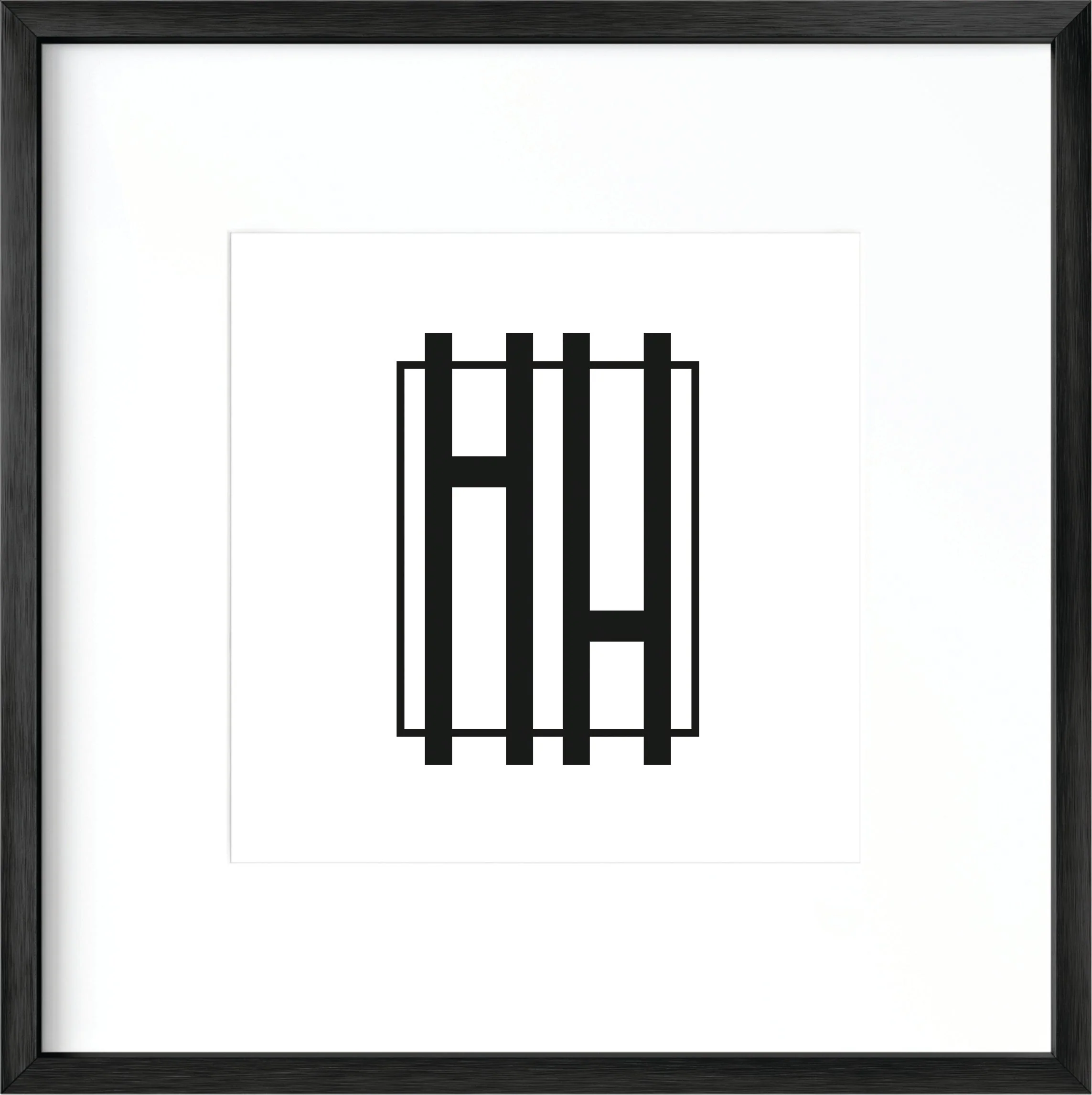 Black Metal Square Picture Frame