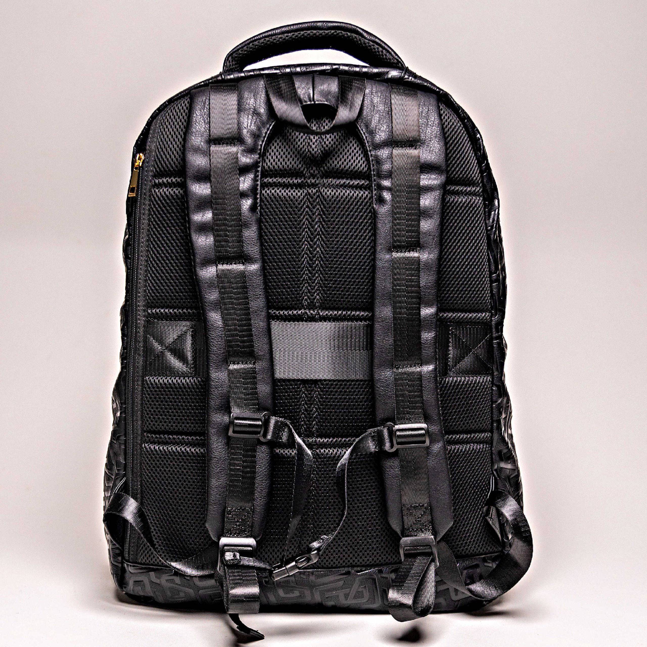 Black Monogram Leather Commuter Bag - Image 8