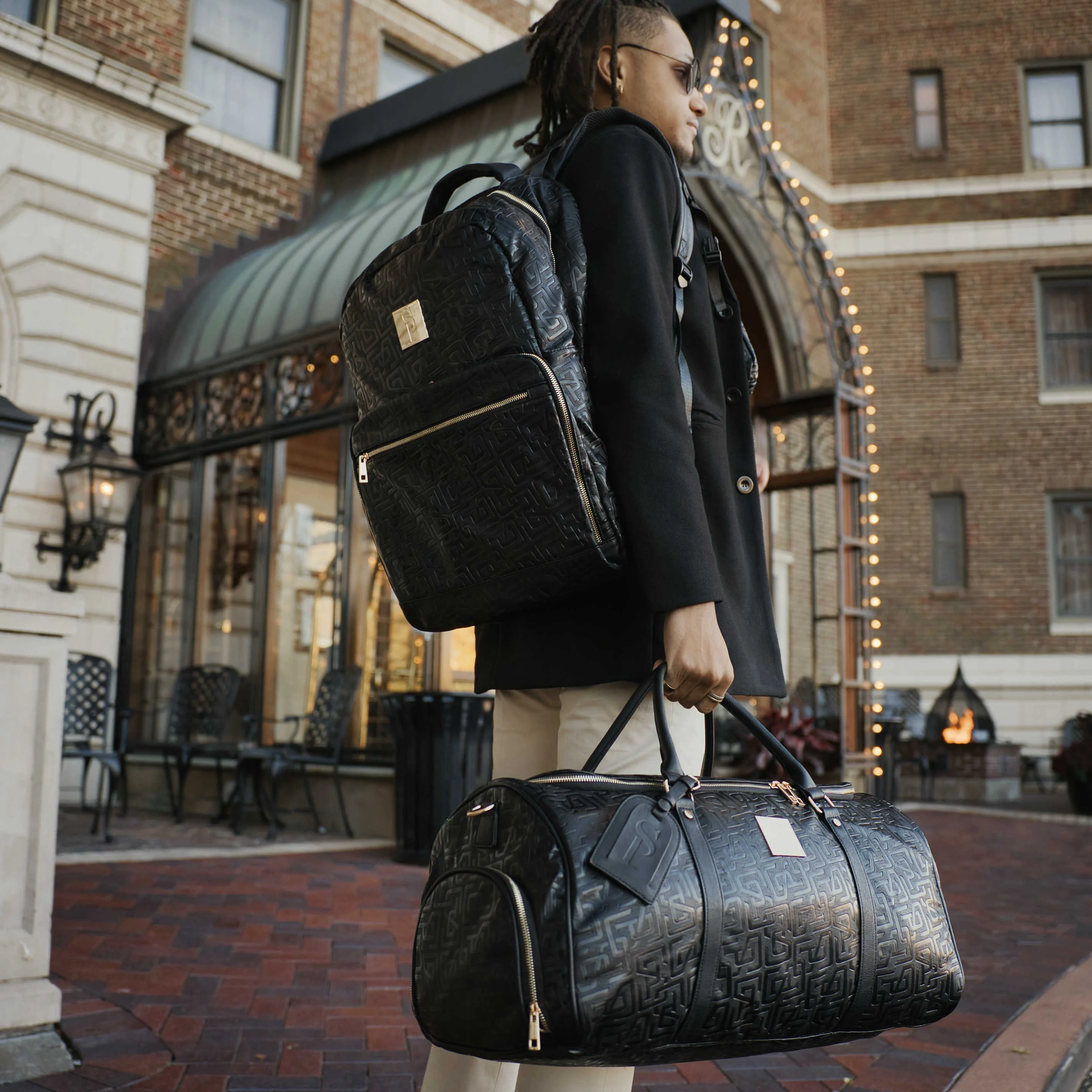 Black Monogram Leather Duffle Bag (150 Made) - Image 2