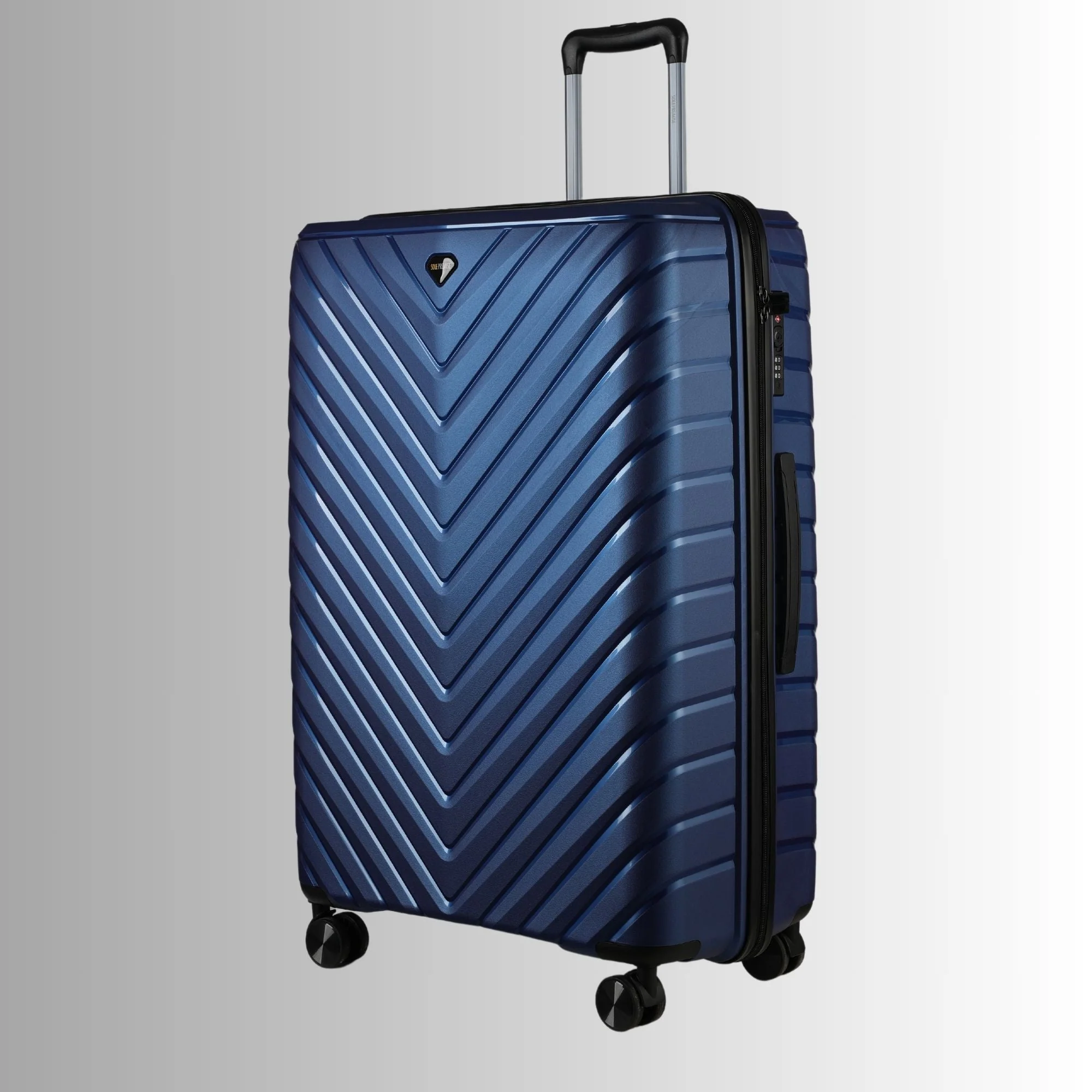 Blue Hardcase Roller Luggage Set (28', 24' and 20') - Image 3