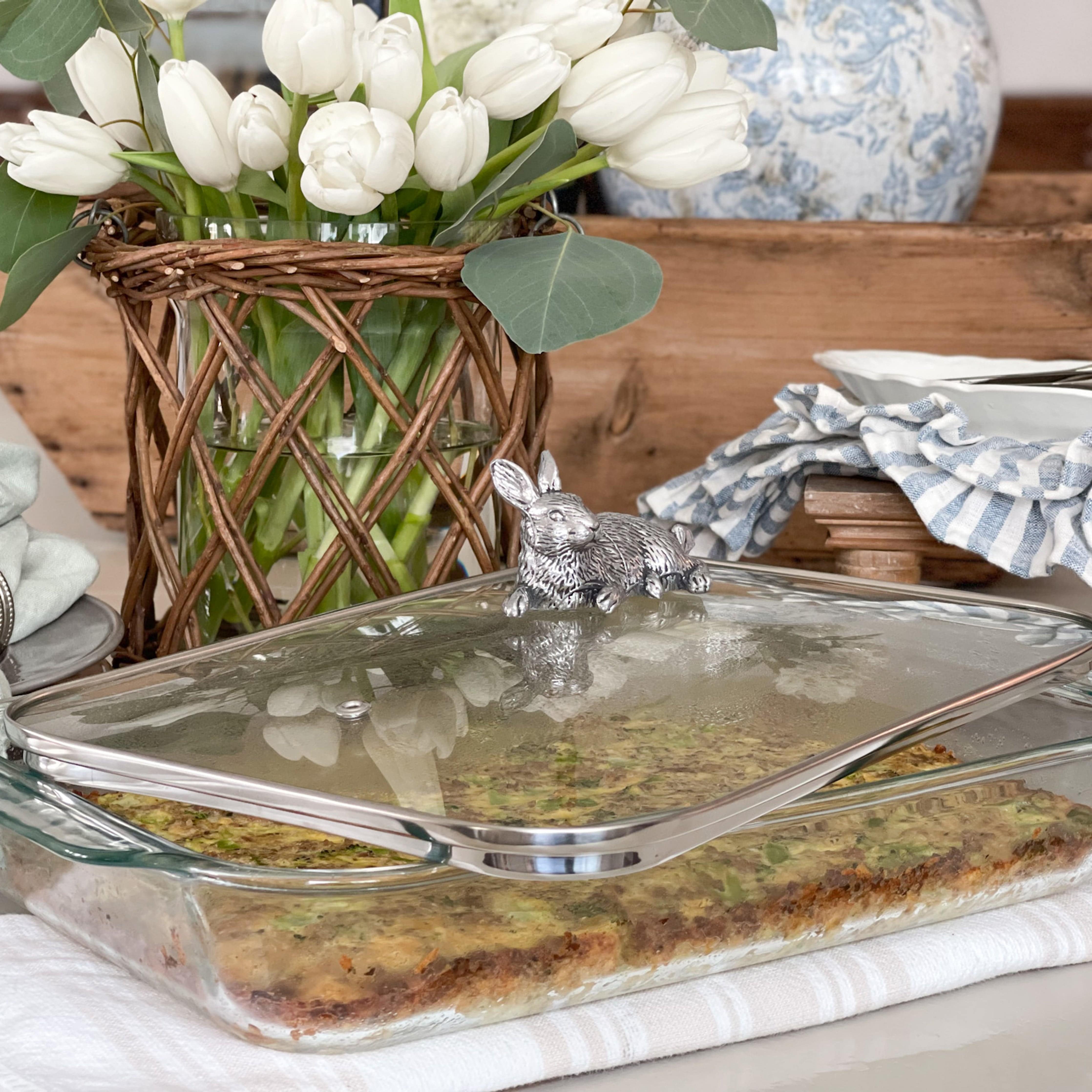Bunny Lid with Pyrex 3 quart Baking Dish - Image 7