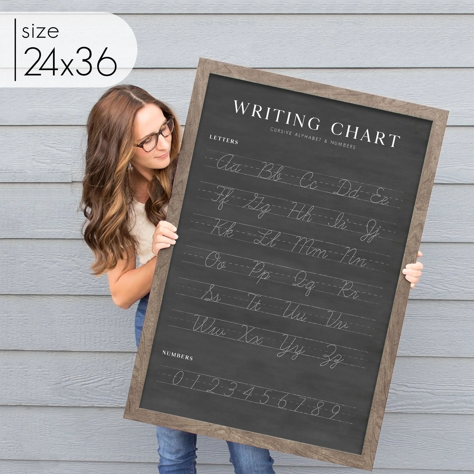 Chalkboard Cursive Writing Chart - Image 5