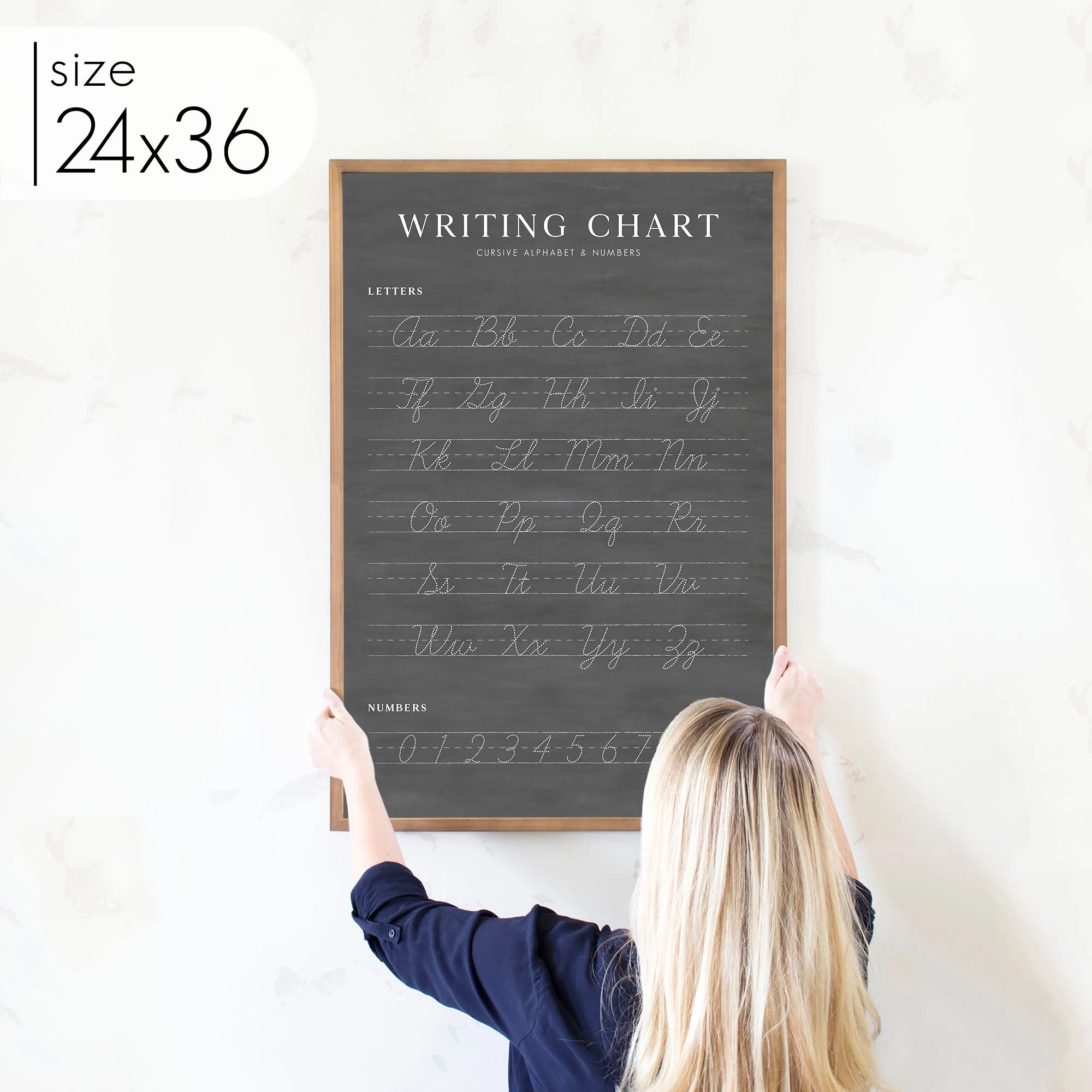 Chalkboard Cursive Writing Chart - Image 8
