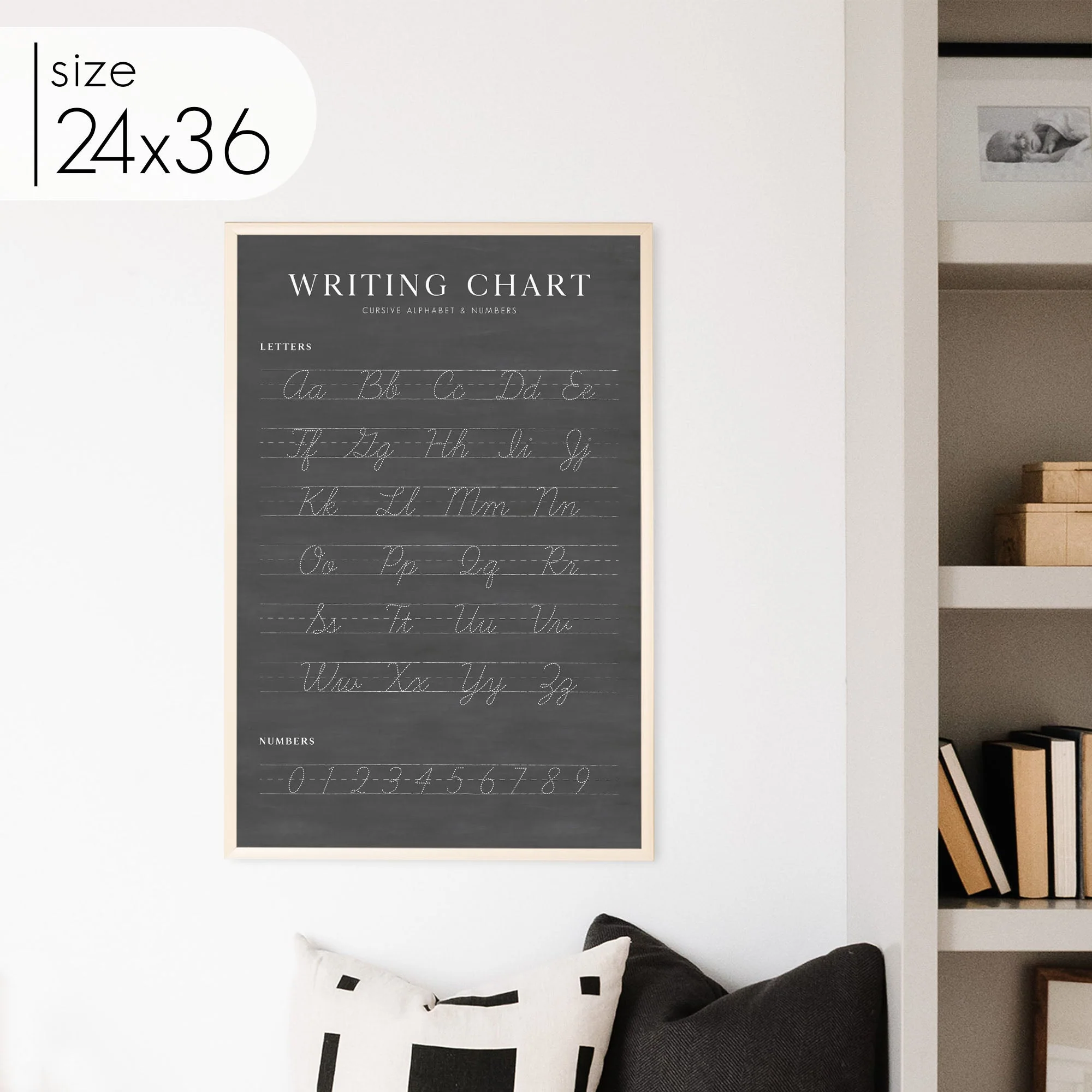 Chalkboard Cursive Writing Chart - Image 9
