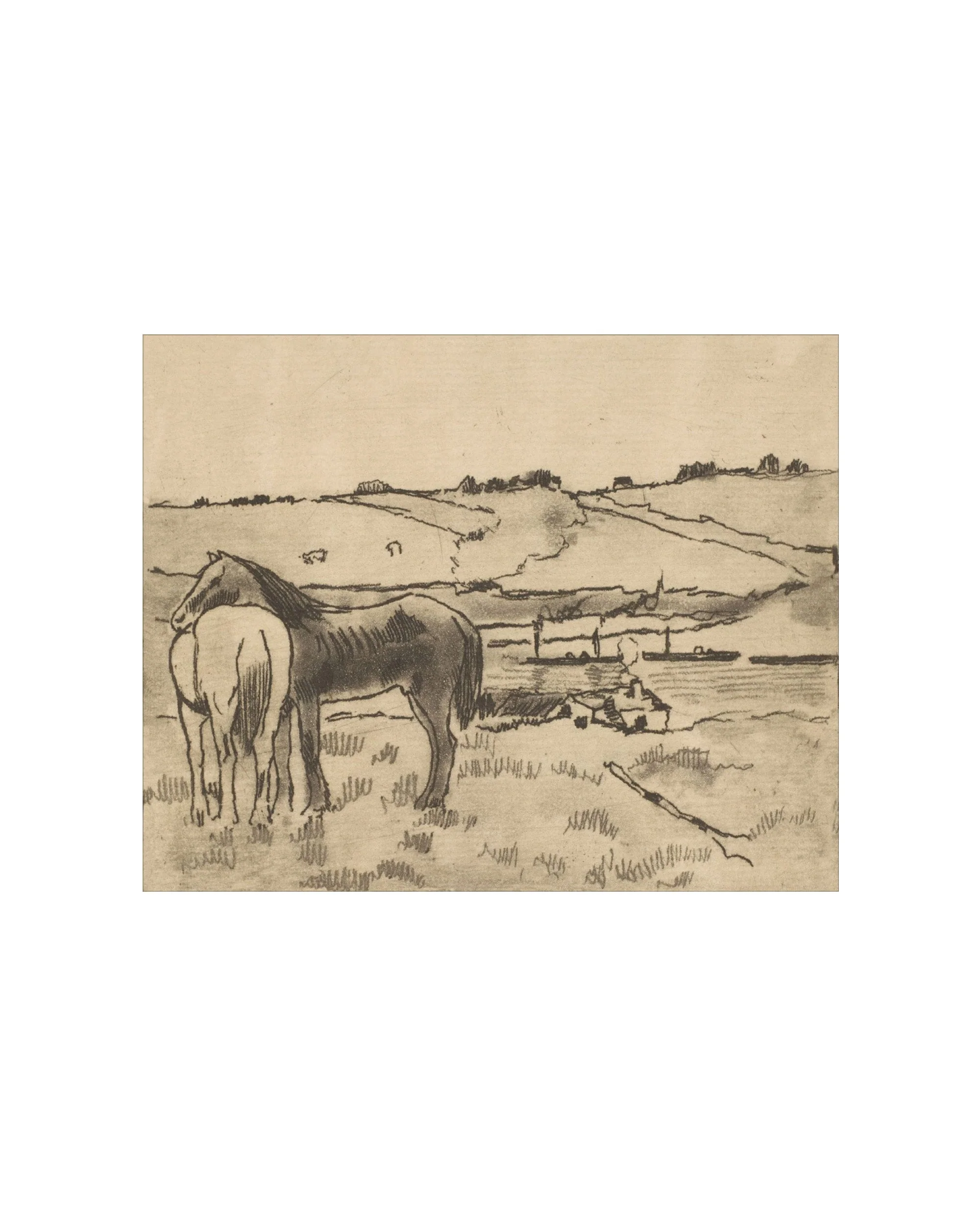 Charcoal Horses - Image 2