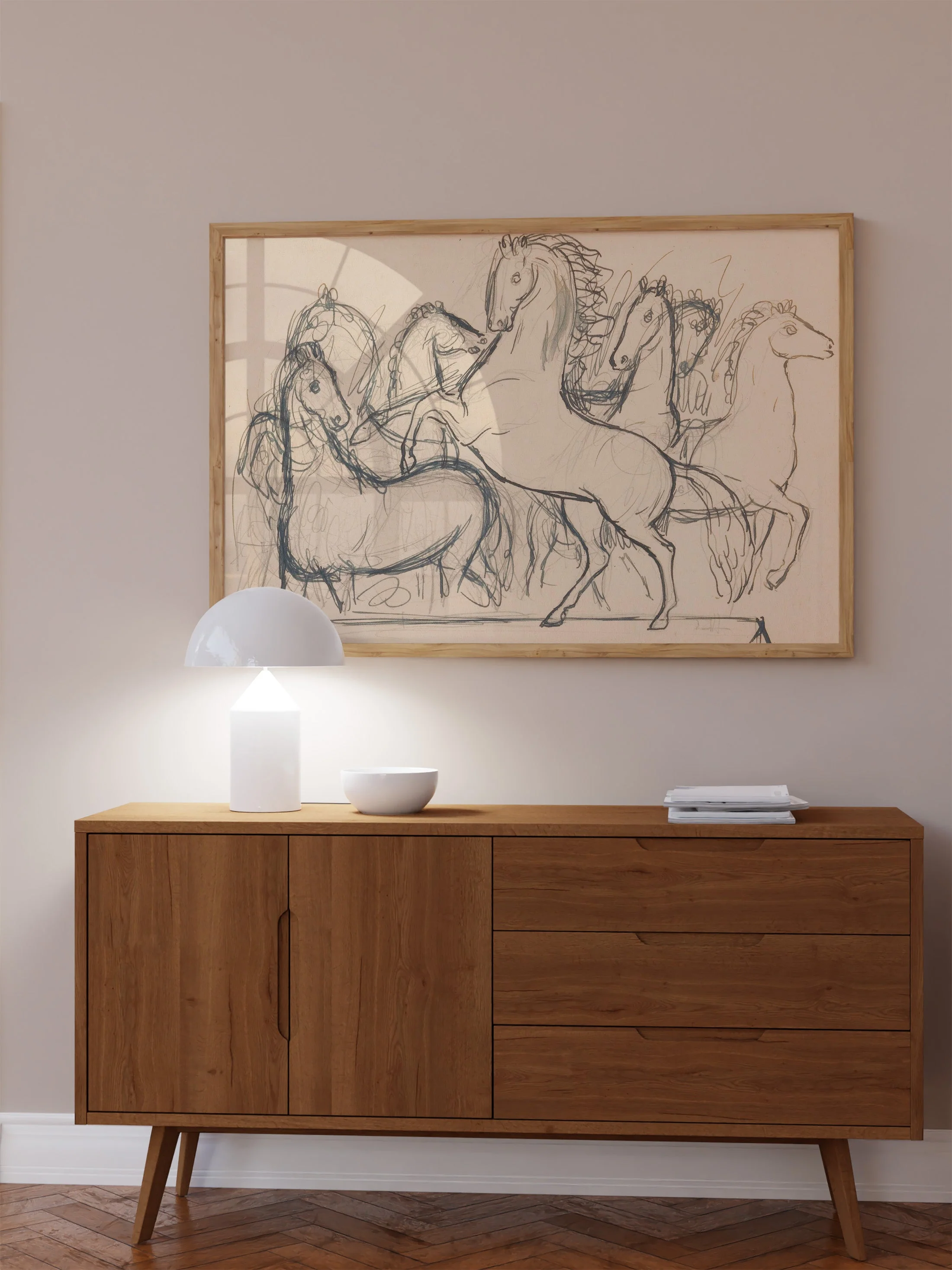 Charcoal Horses II - Image 4