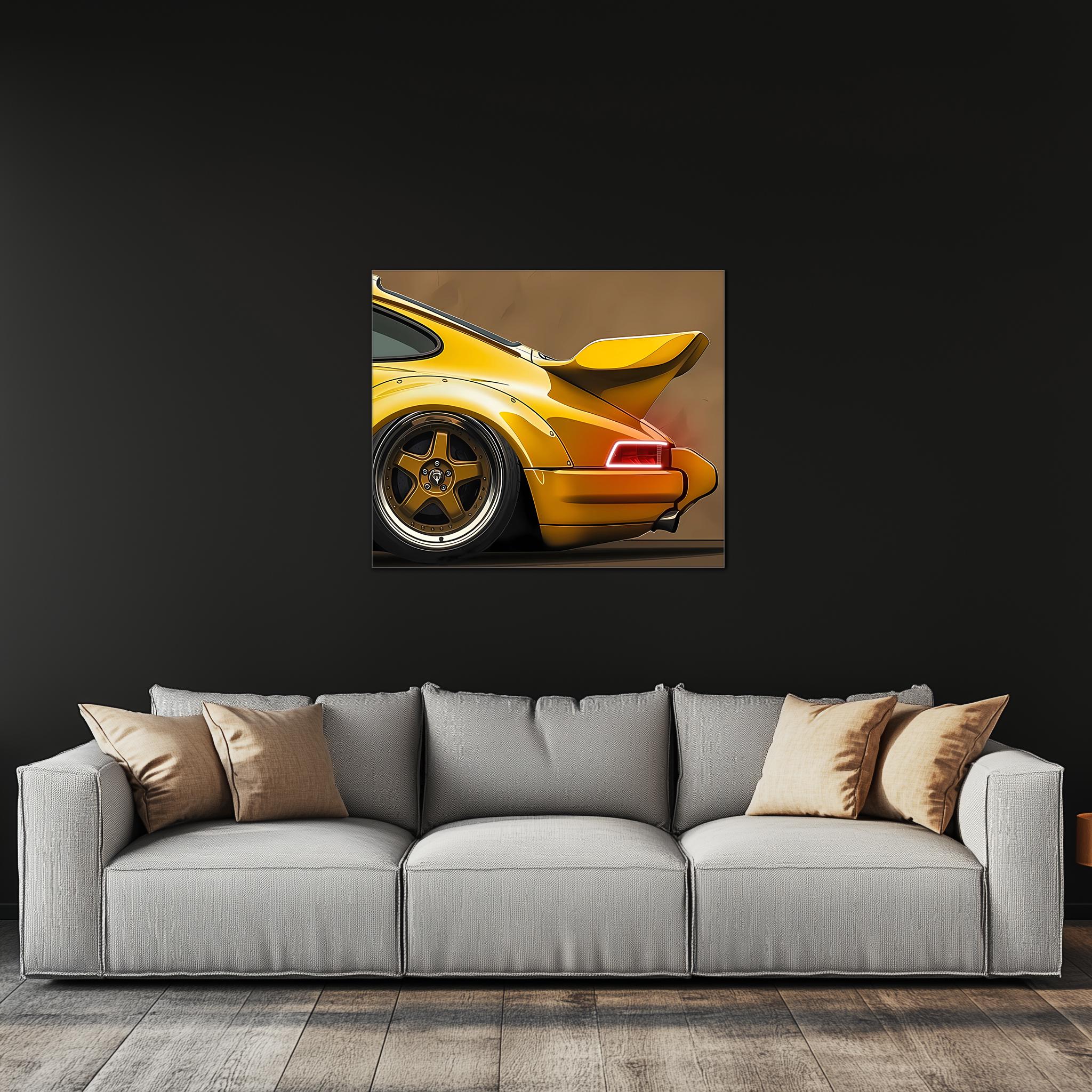 Classic Car Neon Wall Art - UV Printed LED Plexiglass Sign for Garage, Man Cave & Retro Car Fans - Adjustable Light and Free Shipping - Image 5
