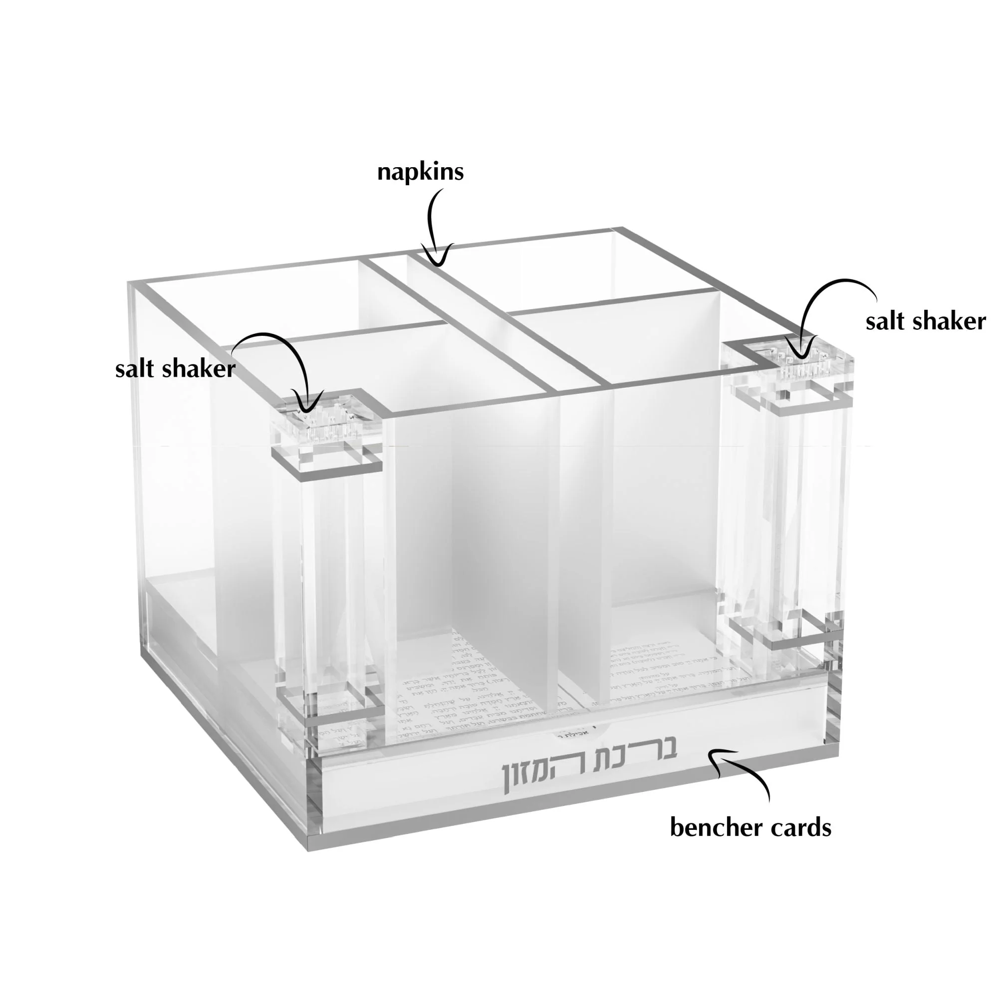 Classic Cutlery Holder with Salt & Bencher Set - Image 6