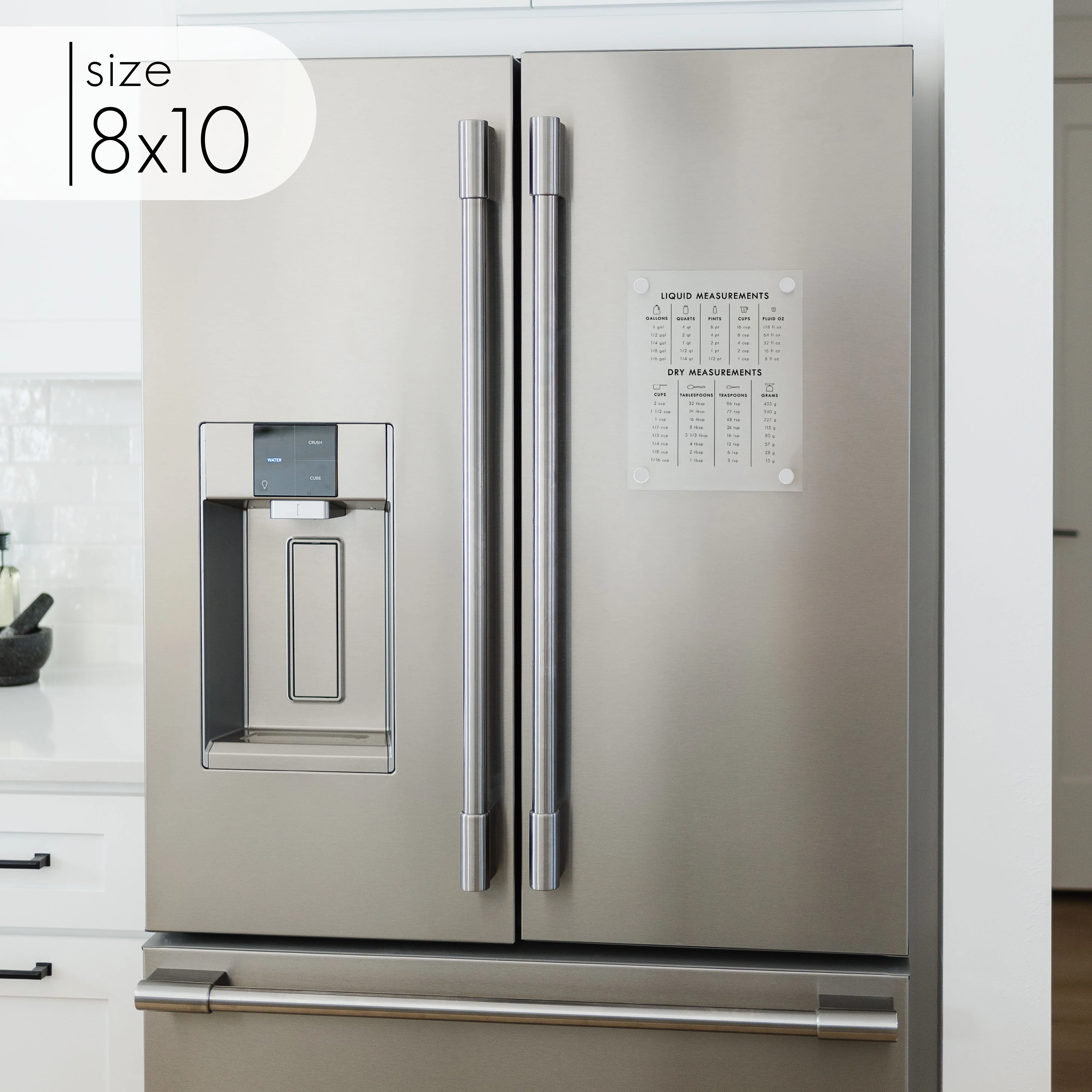Clear Acrylic Magnetic Kitchen Conversion Chart - Image 6