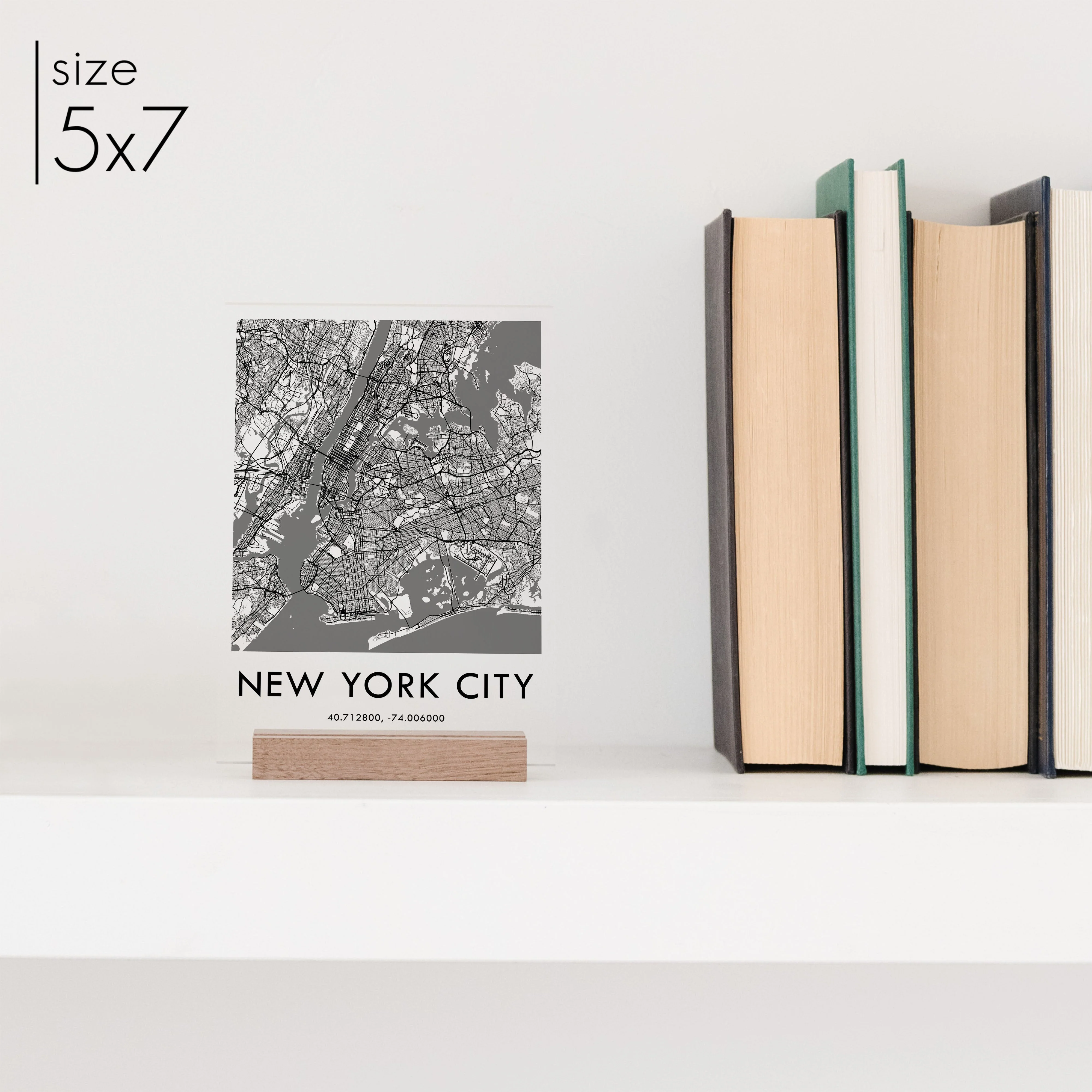Clear Acrylic New York City Street Map - Image 6