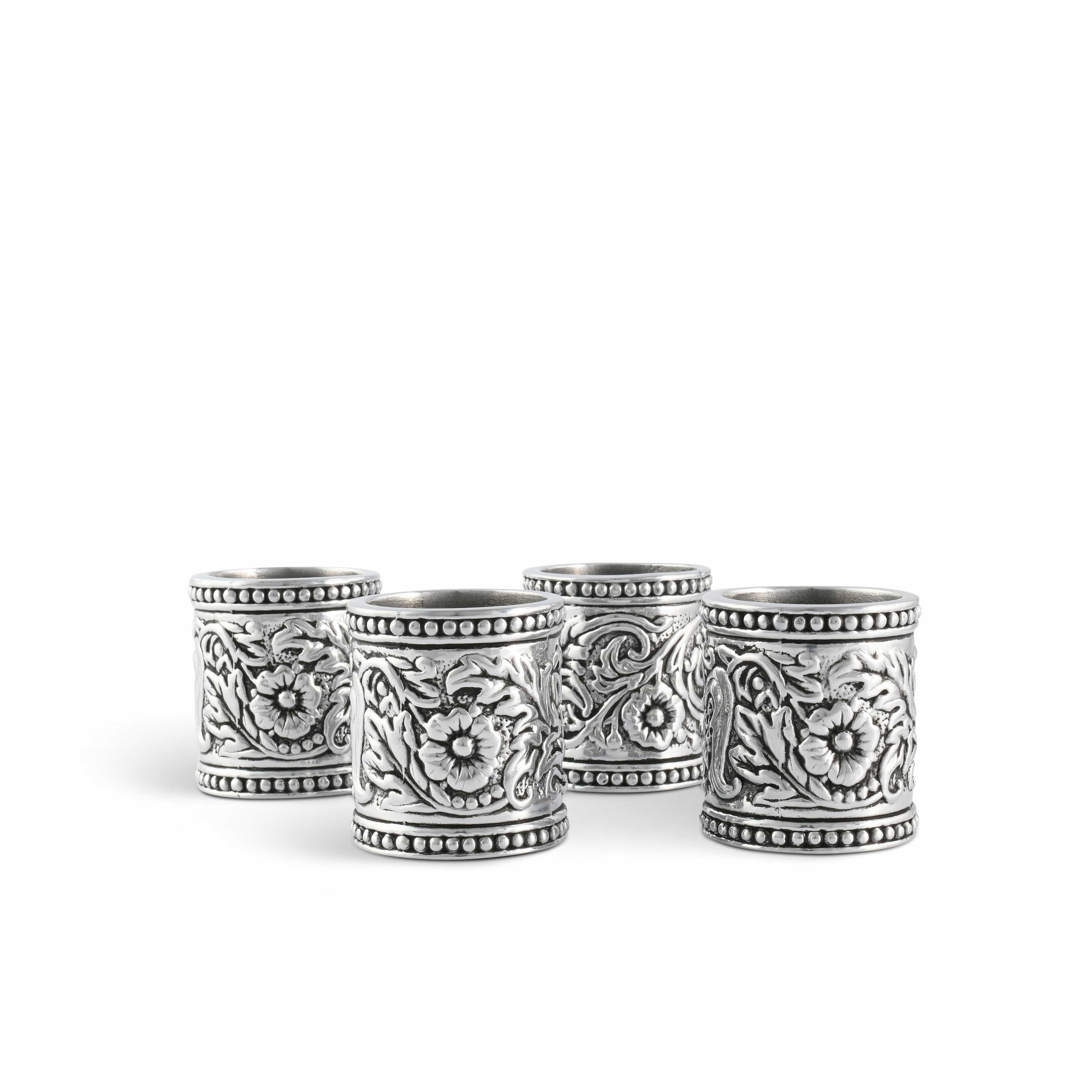Concho Pattern Napkin Rings Set of 4 - Image 7