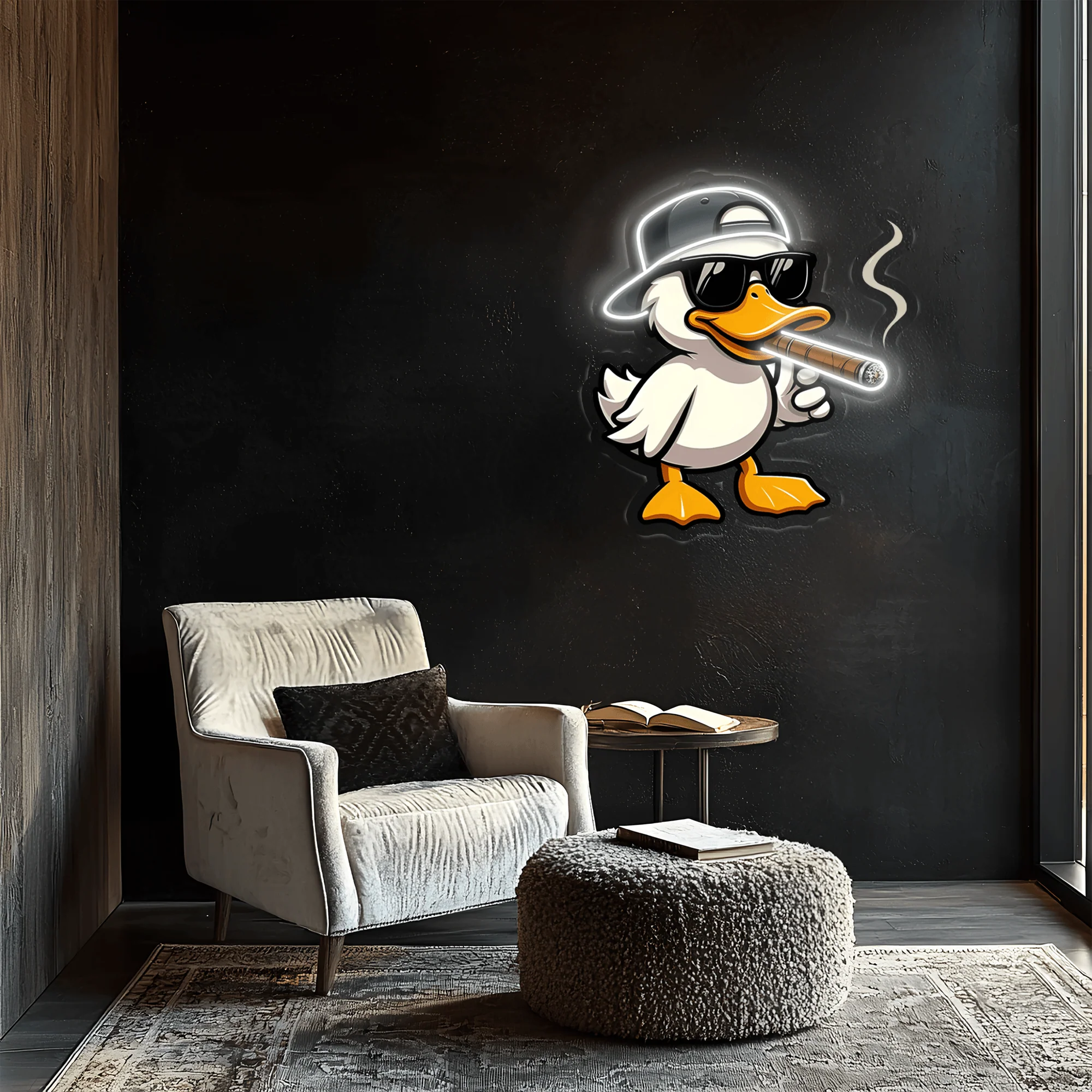 Cool Duck Plexiglass Neon Art, Duck Neon Sign, Neon Light Sign, Neon Wall Art - Image 5