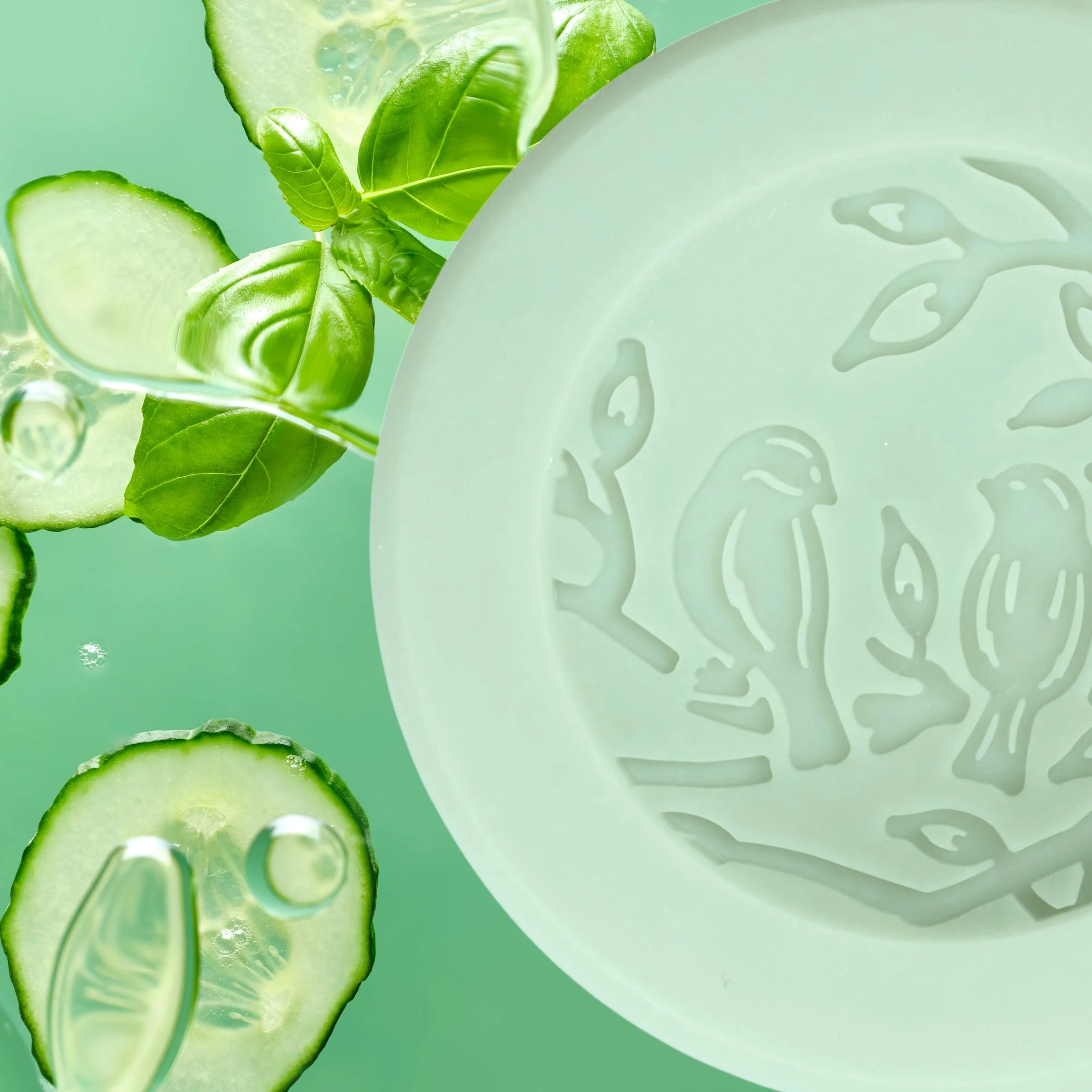 Cucumber Mint Scented Vessel - Birds - Image 2