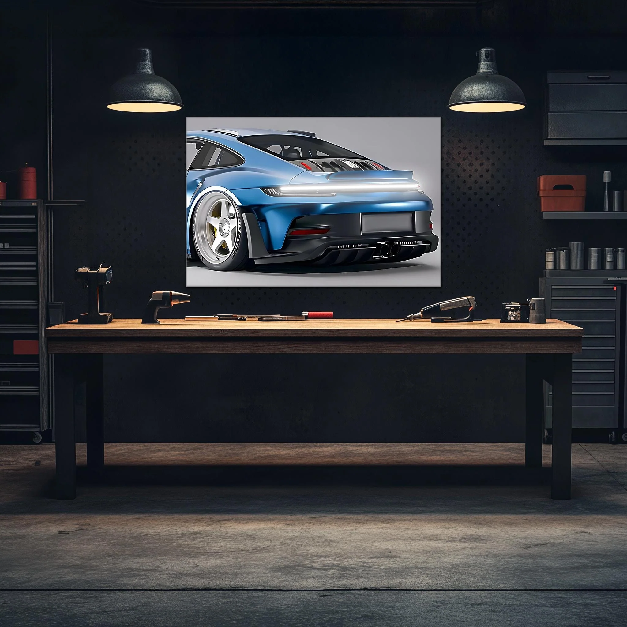 Custom Car Neon Sign - Personalized LED Garage Decor for Car Enthusiasts - UV Printed Plexiglass Wall Art - Adjustable Light & Free Shipping - Image 4