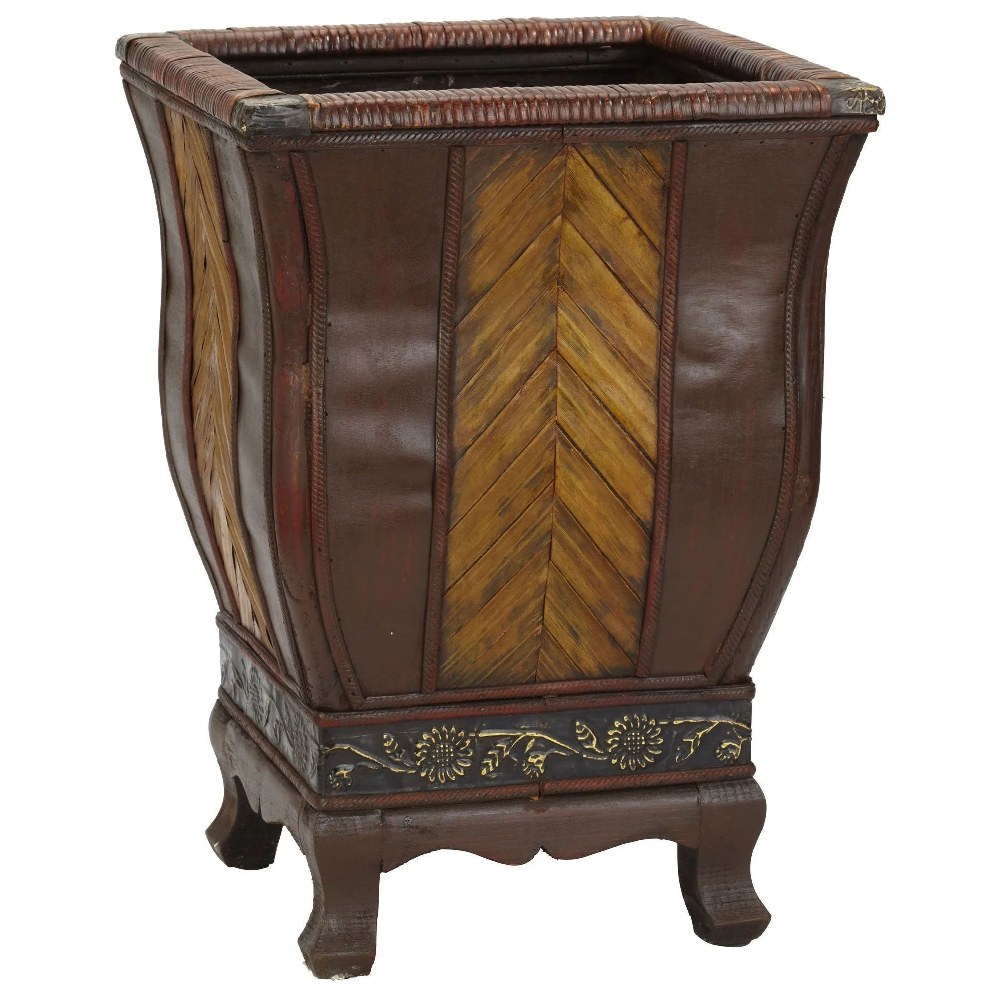 Decorative Wood Planters (Set of 2) - Image 3