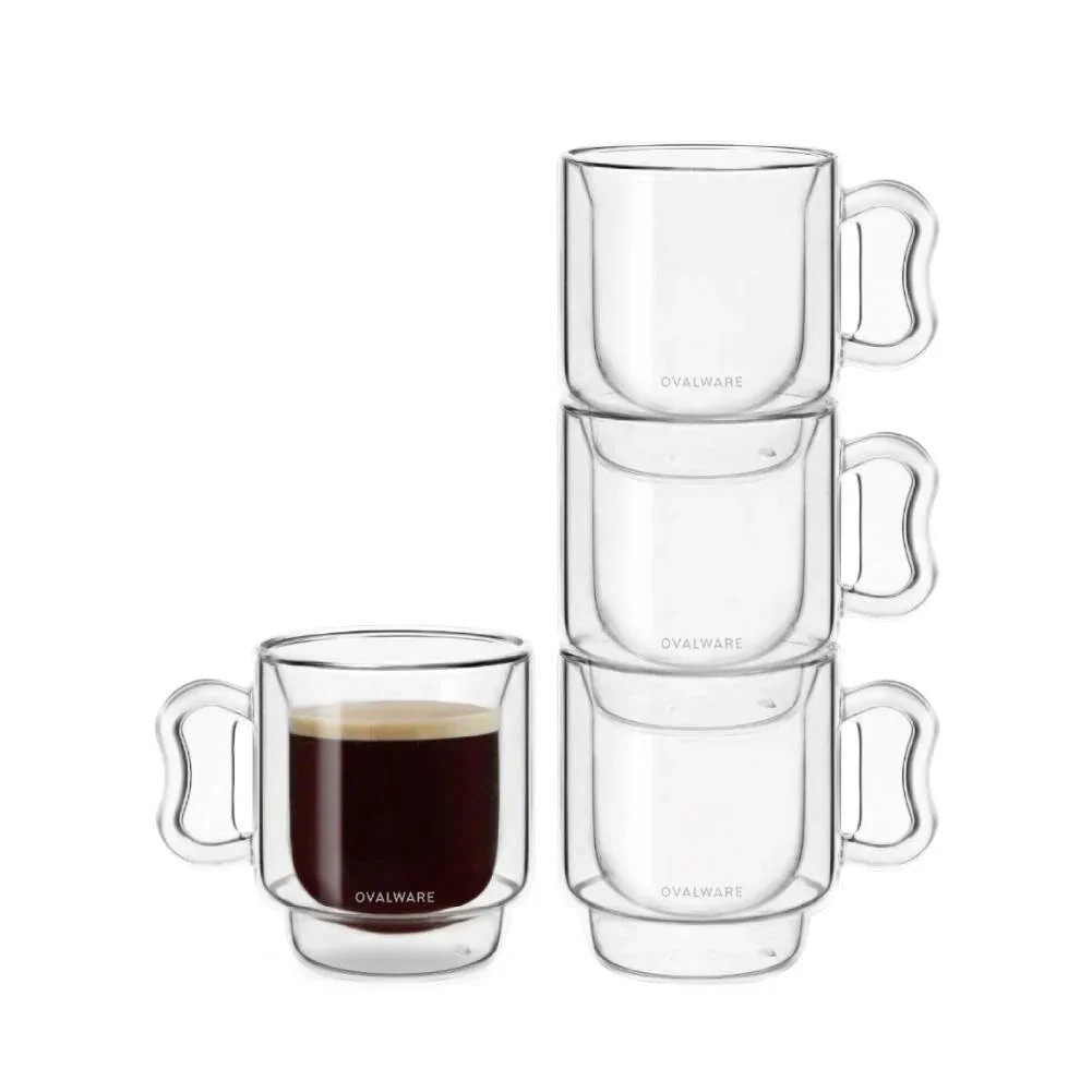 Double Wall Espresso Cups - 120ml/4oz - Image 2