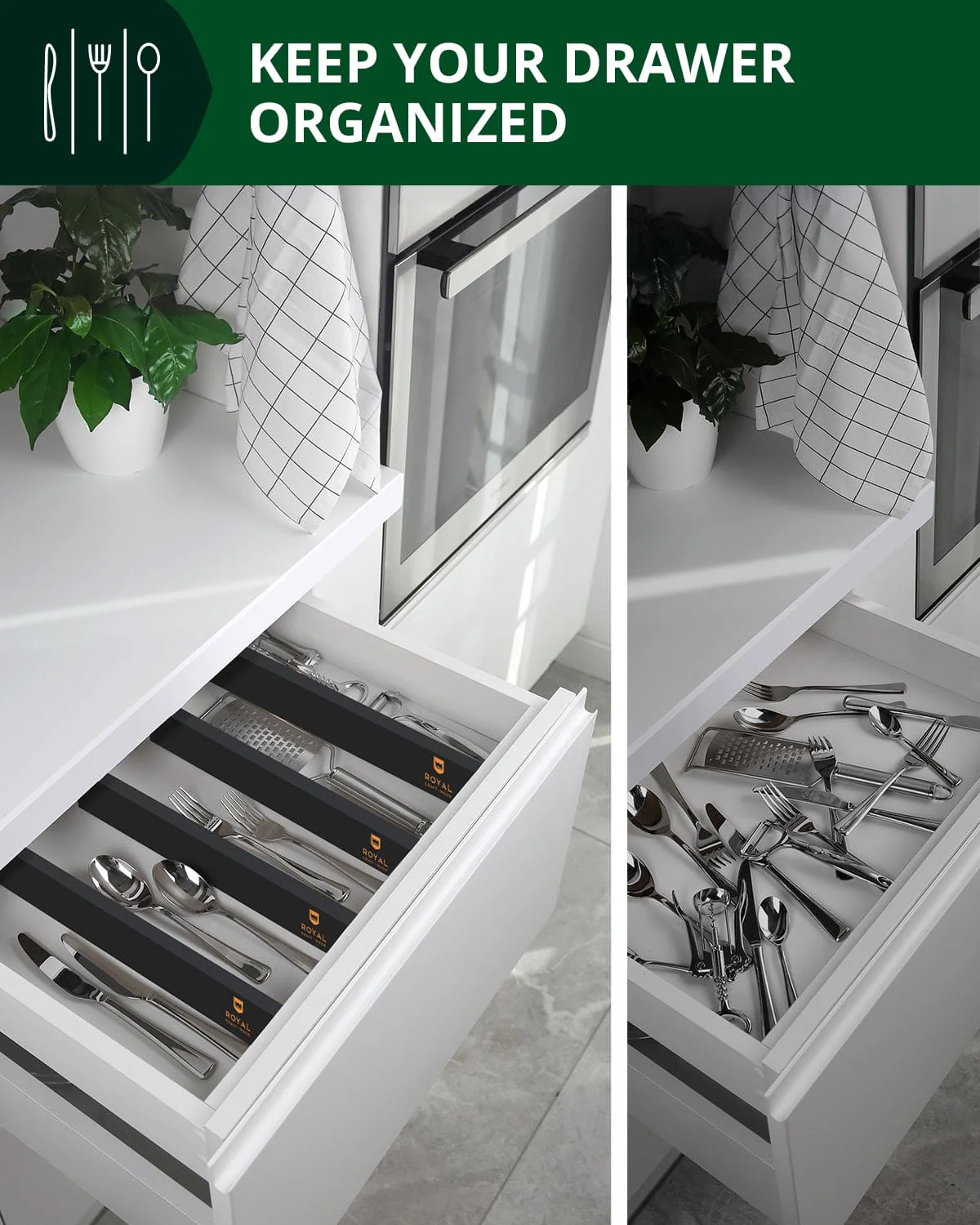 Drawer Dividers 22”, Black - Image 7